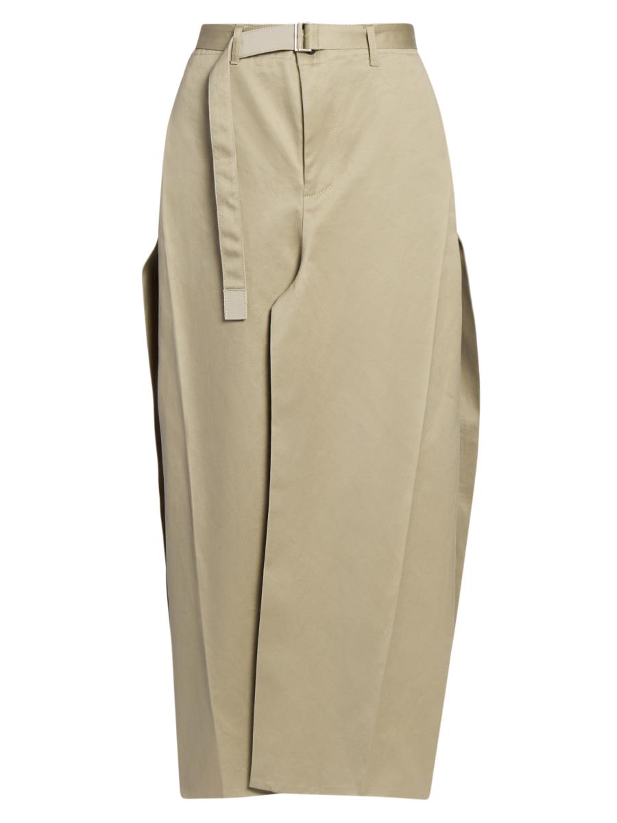 Sacai Cotton Chino Skirt | Saks Fifth Avenue