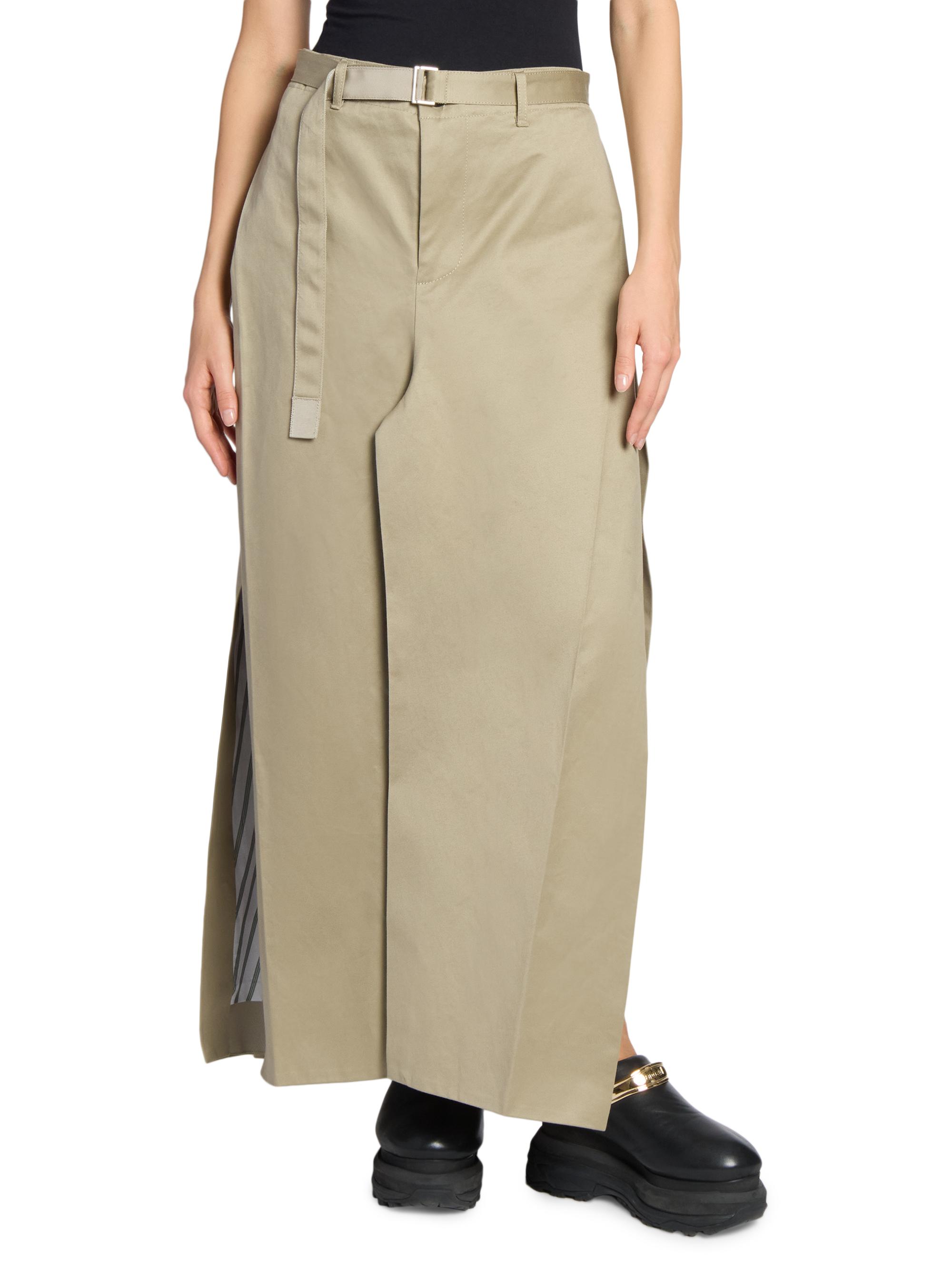 Sacai Cotton Chino Skirt | Saks Fifth Avenue
