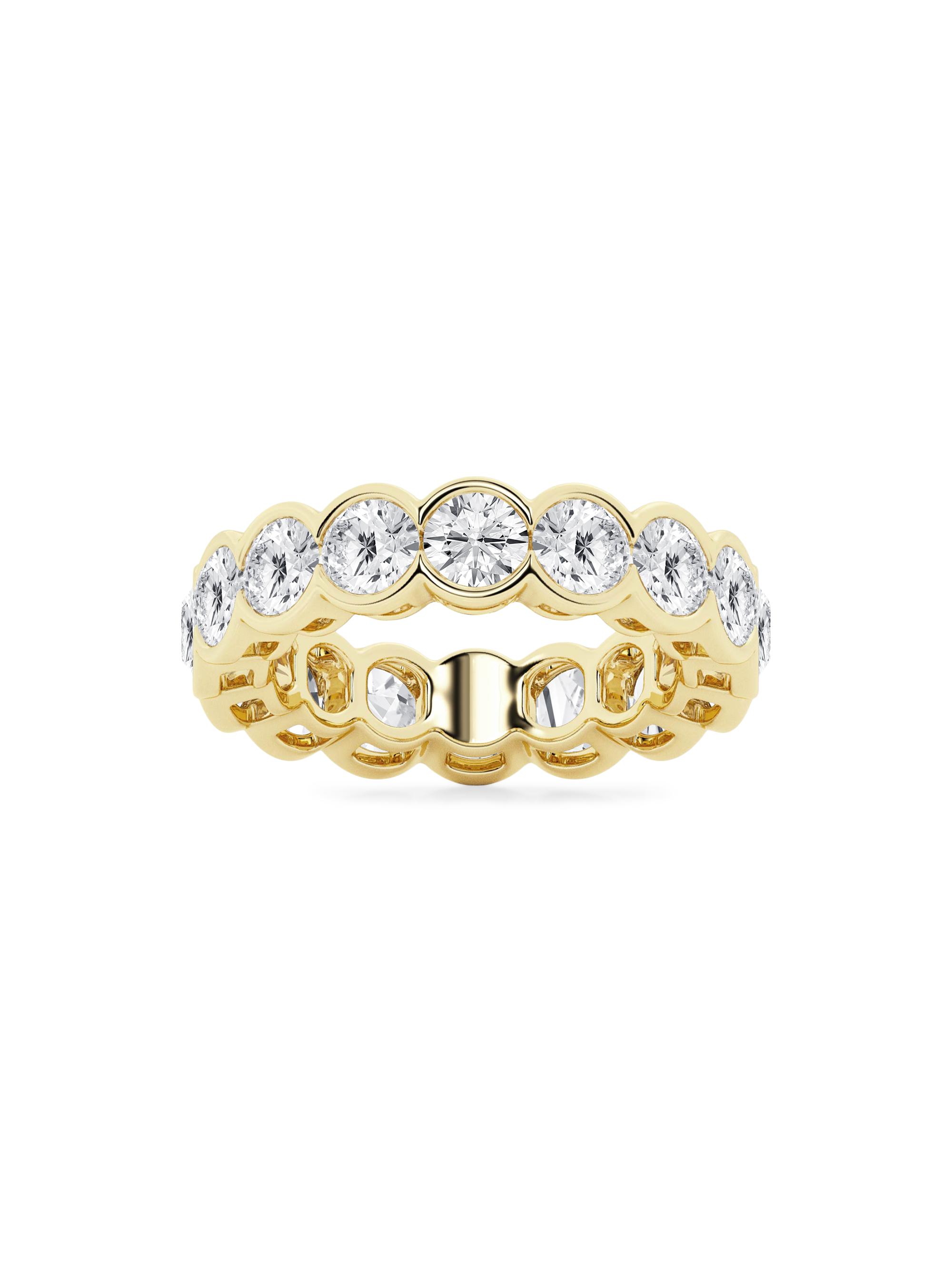 Saks Fifth Avenue Collection Women's 14K Yellow Gold & Round Natural Diamond Eternity Band/2.00-5.00 TCW - 5 Tcw