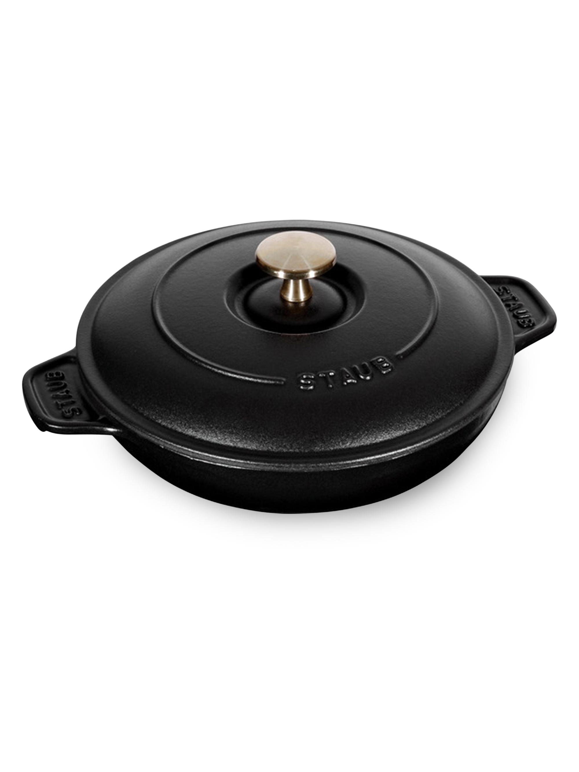 Staub Cast Iron 7.9''Round Covered Baking Dish - Matte Black