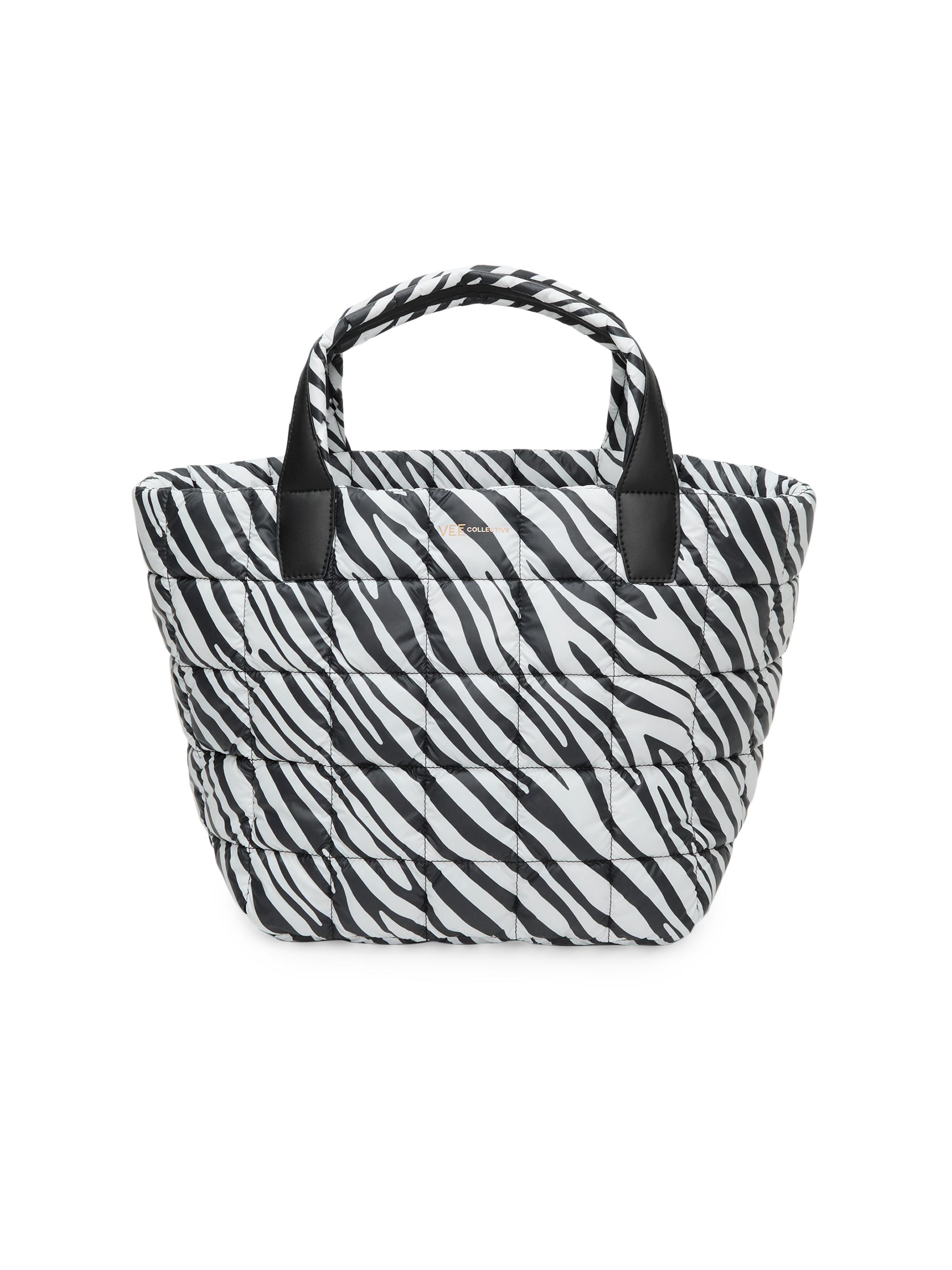 Vee Collective Women's  Porter Zebra Tote Bag - Black White