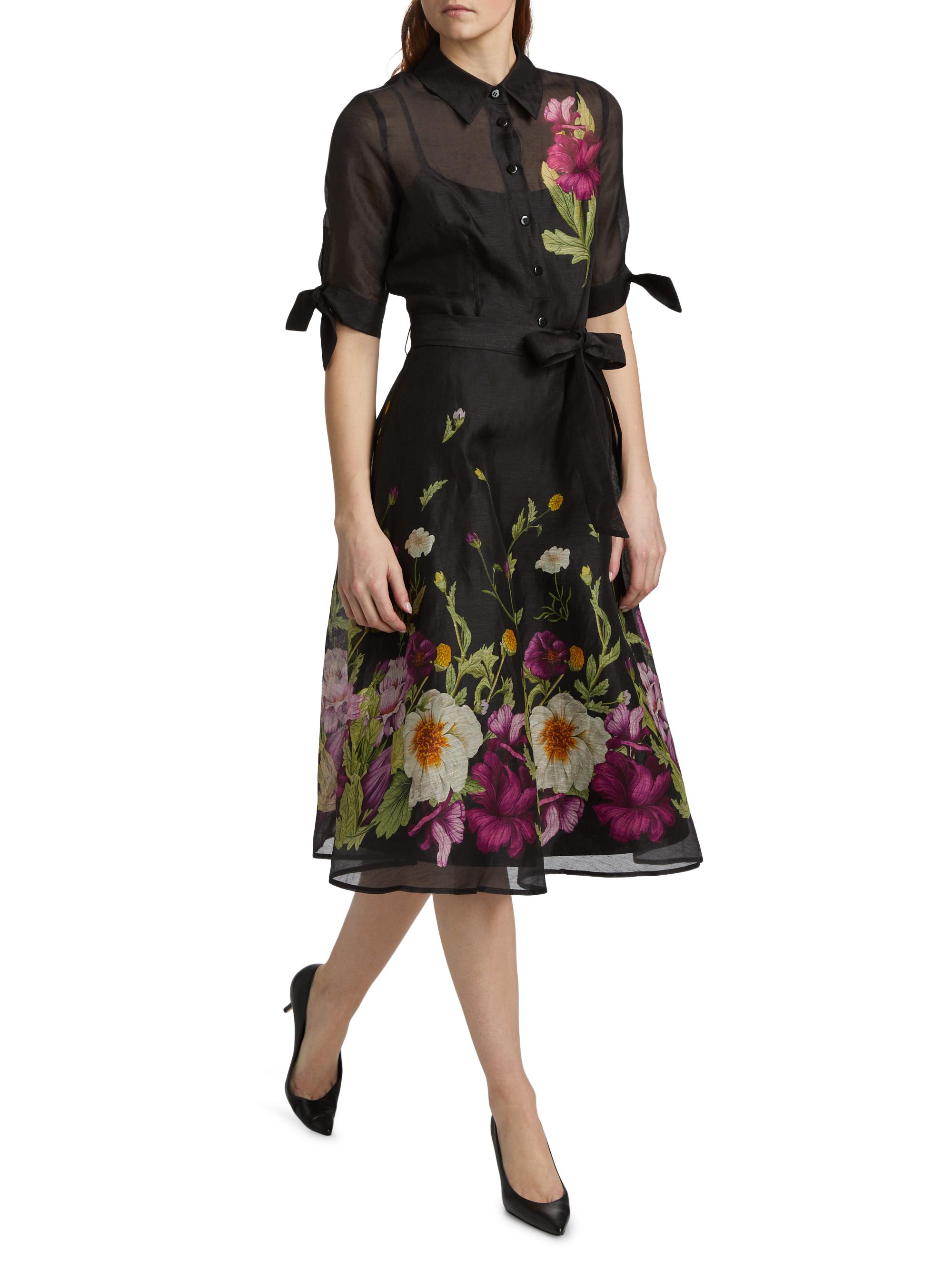 blue and black dress or gold and white Noosa Midi Length:Under Calf Forest style Smiling Woman Standing on