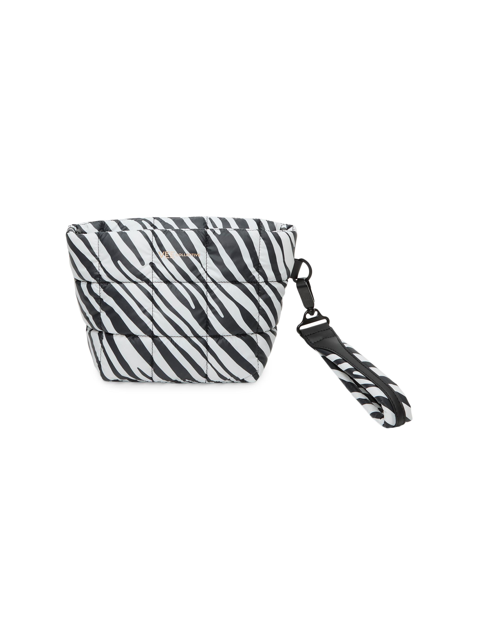 Vee Collective Women's Porter Clutch - Black White