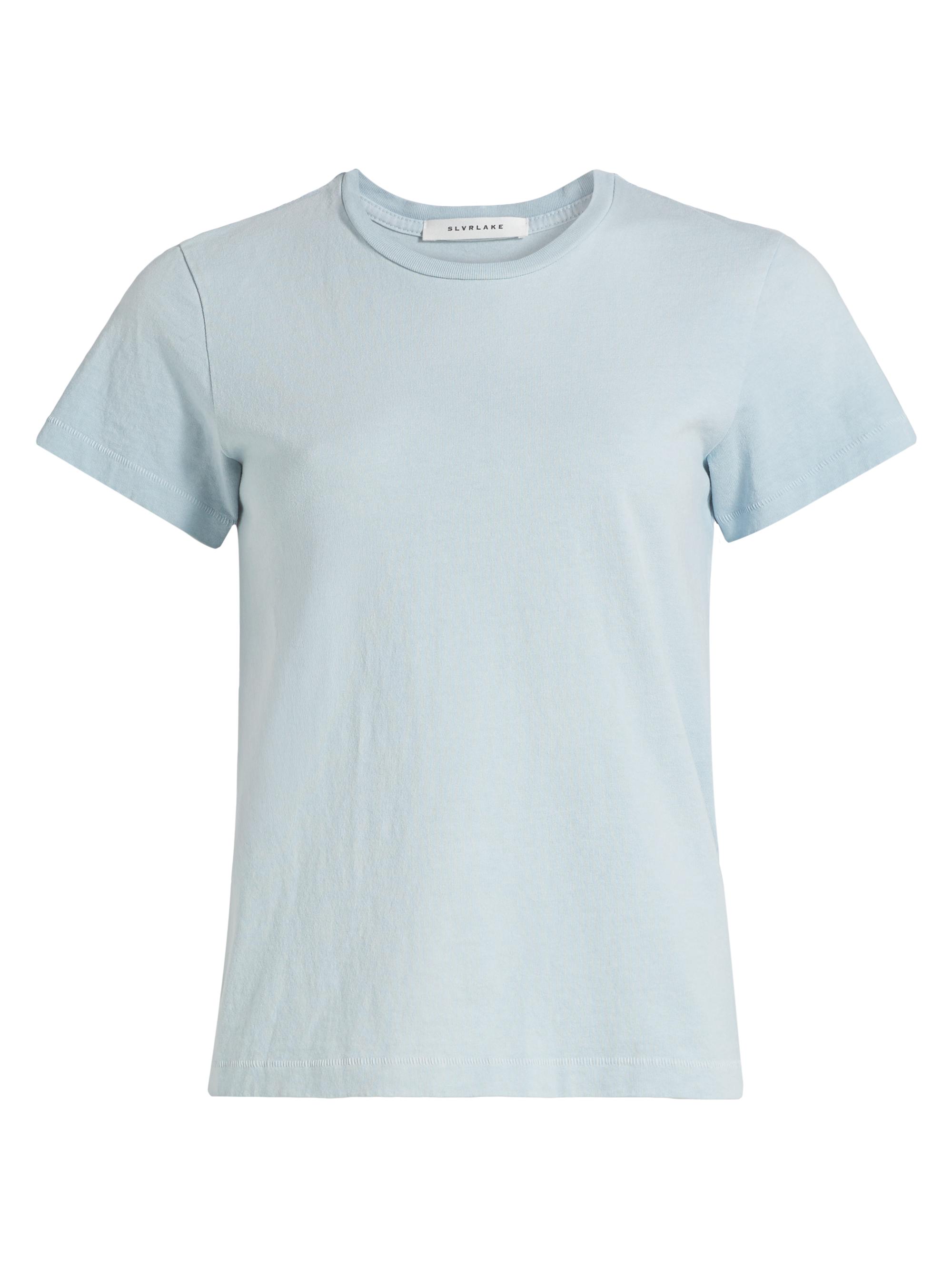 SLVRLAKE Women's Grace Boyfriend Cotton T-Shirt - Vintage Sky