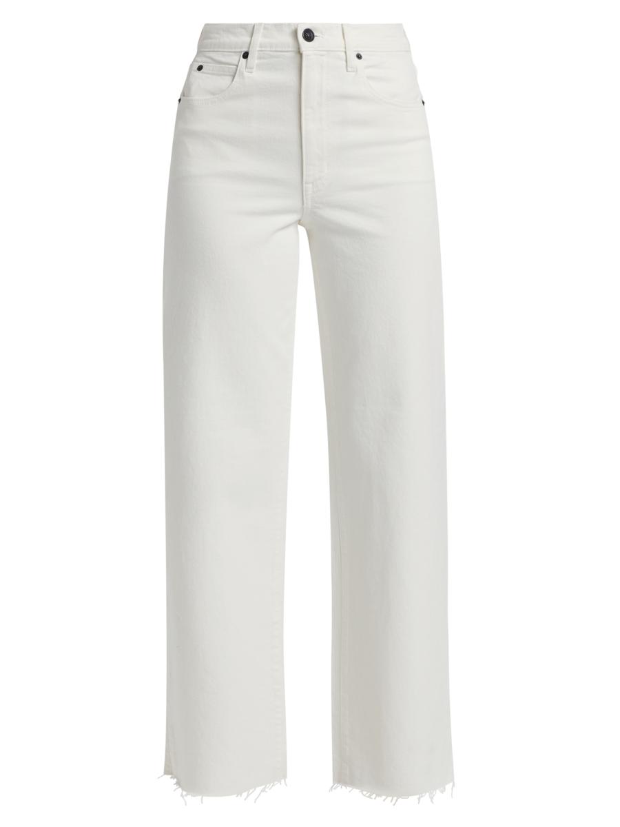 Slvrlake Women's Grace Crop High-rise Jeans In White