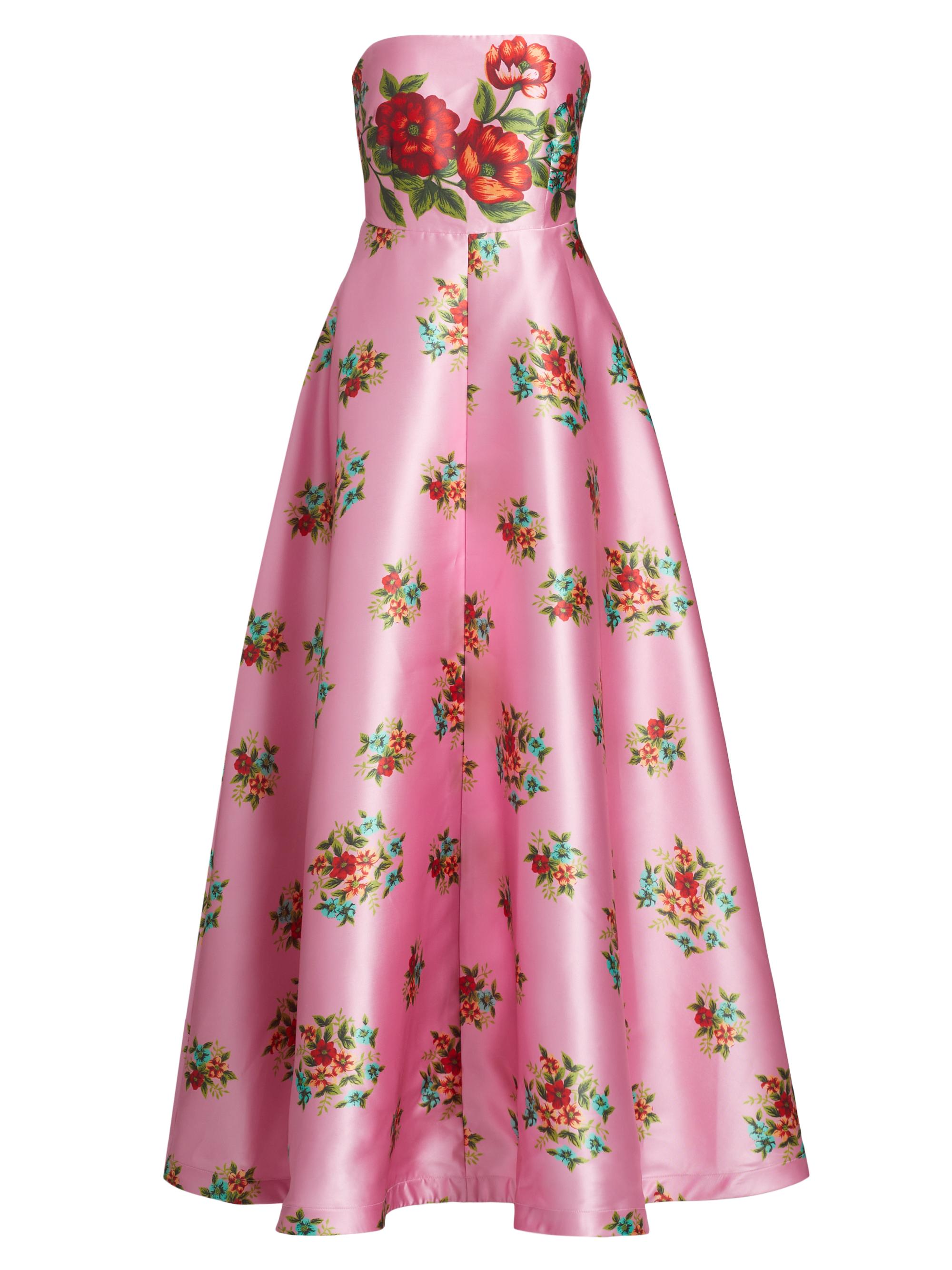 Aston Studio Audrey Floral Strapless Fit & Flare Maxi Dress | Saks