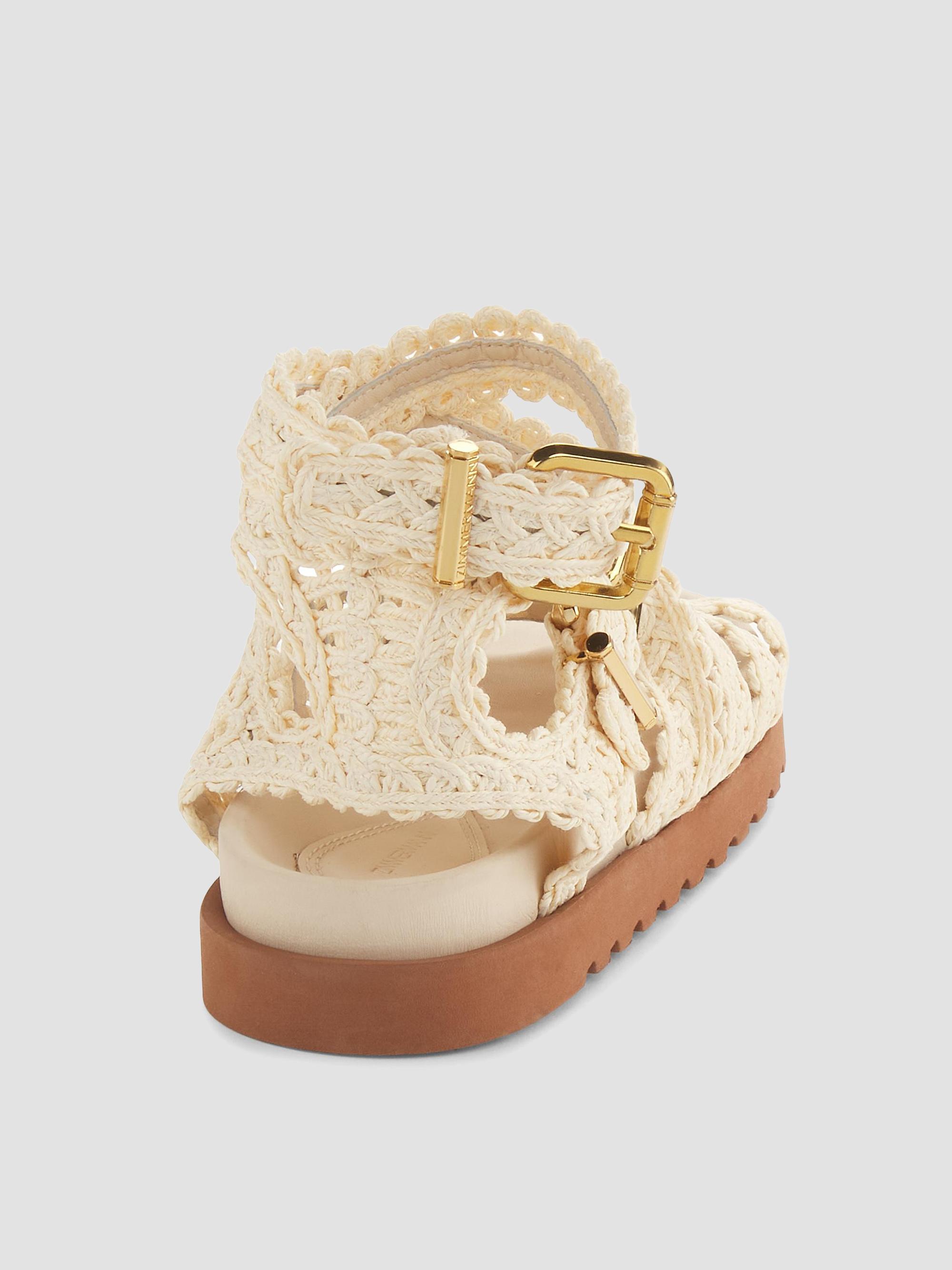 Zimmermann Goldie Crocheted Gladiator Sandals | Saks Fifth Avenue