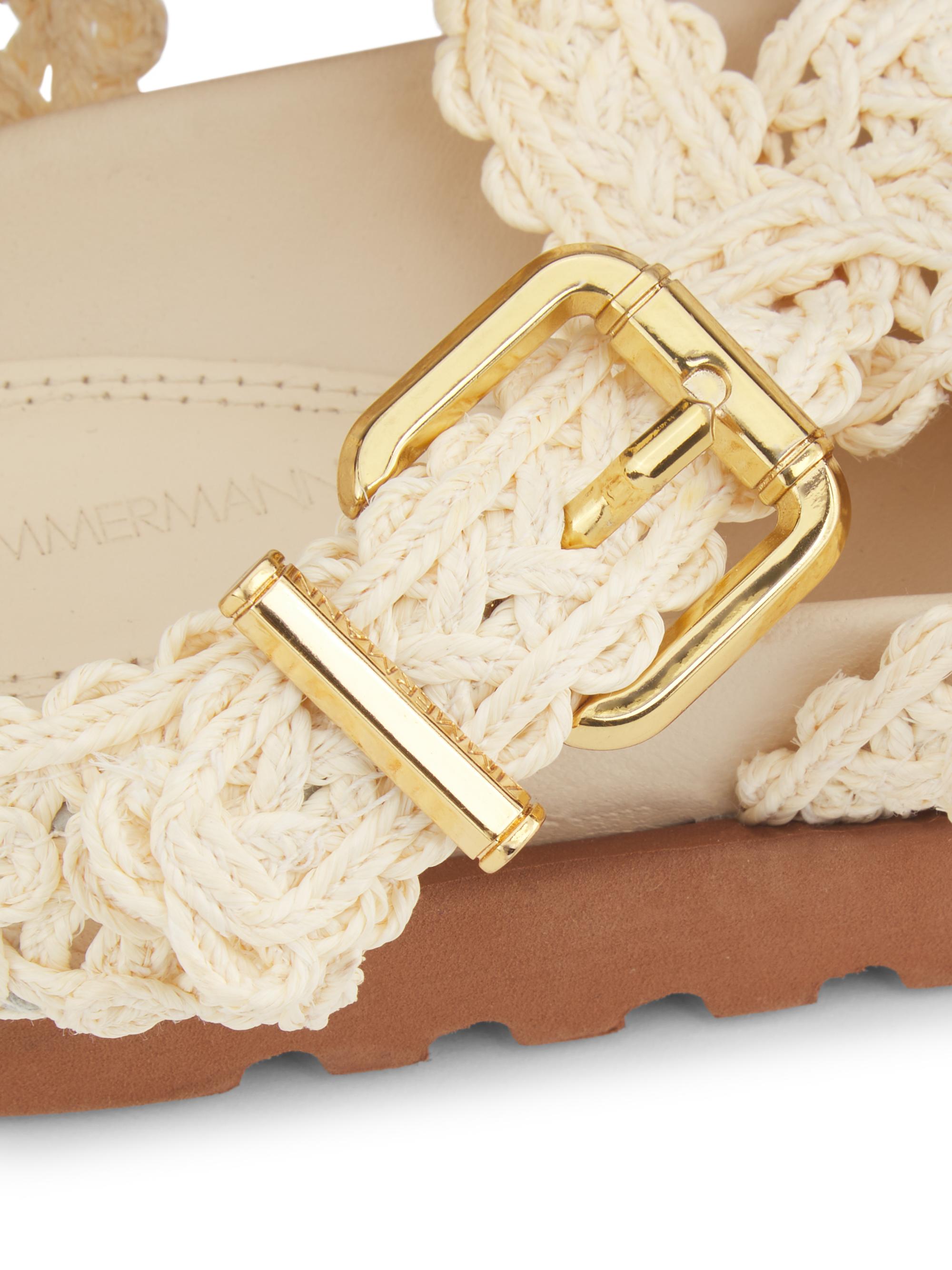 Zimmermann Goldie Crocheted Gladiator Sandals | Saks Fifth Avenue
