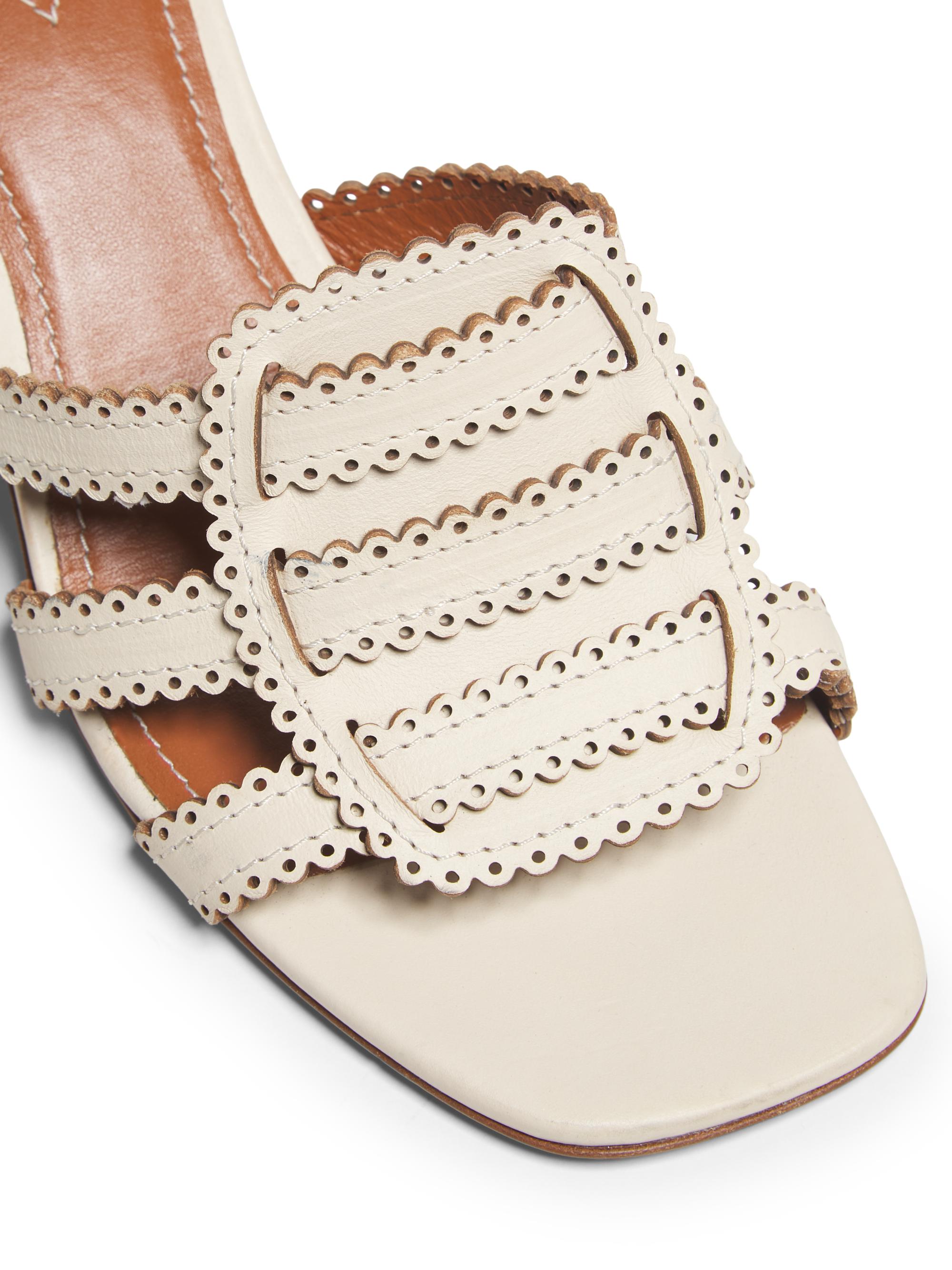 80125D外国切手 フランス発行 ブローニュ＝シュル＝メール 1種揃凹版 Zimmermann Goldie 65MM Scalloped Leather Sandals | Saks Fifth Avenue