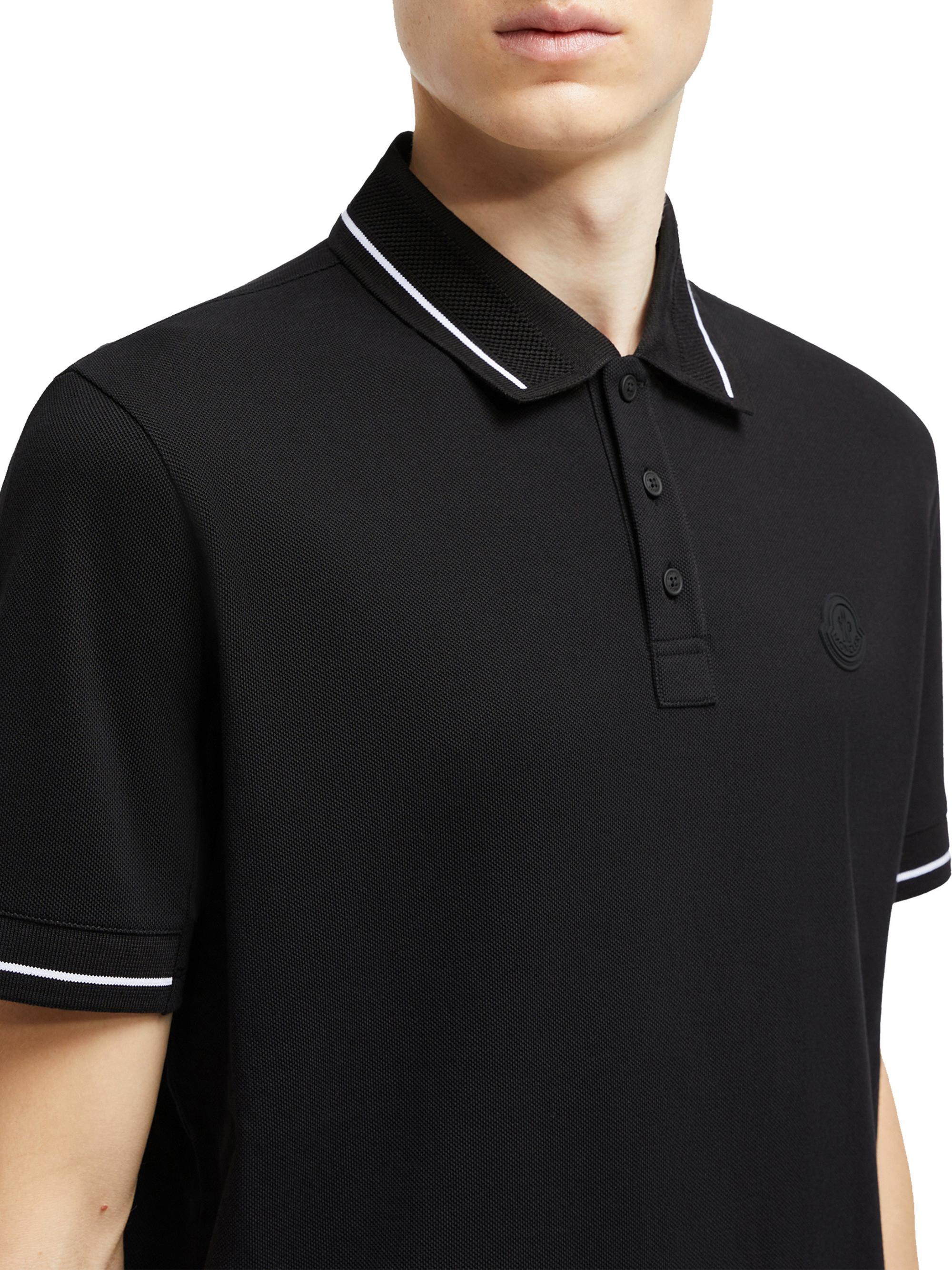 Moncler Polo Shirt in Cotton | Saks Fifth Avenue