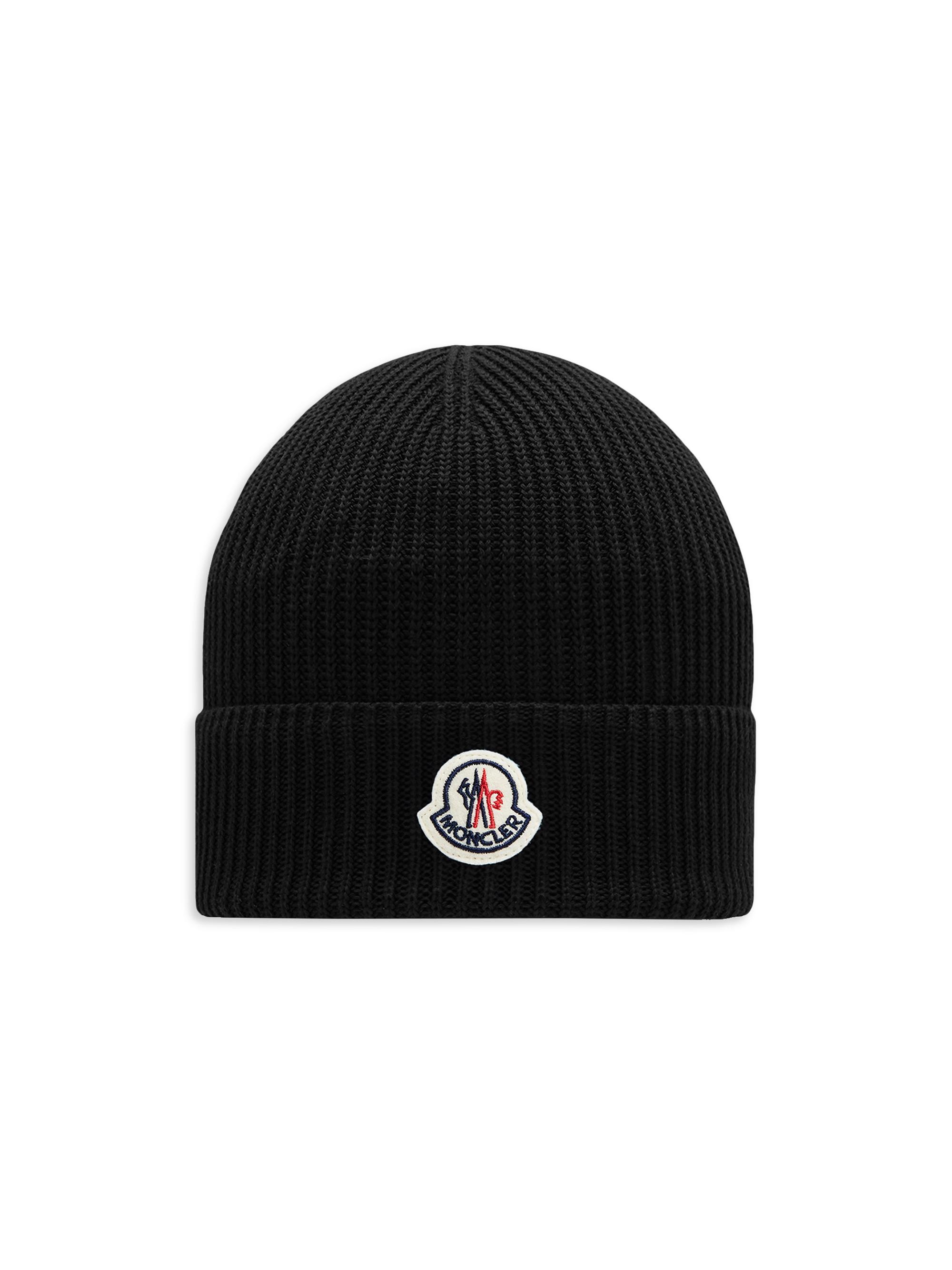 Moncler Men's Cotton Hat - Black