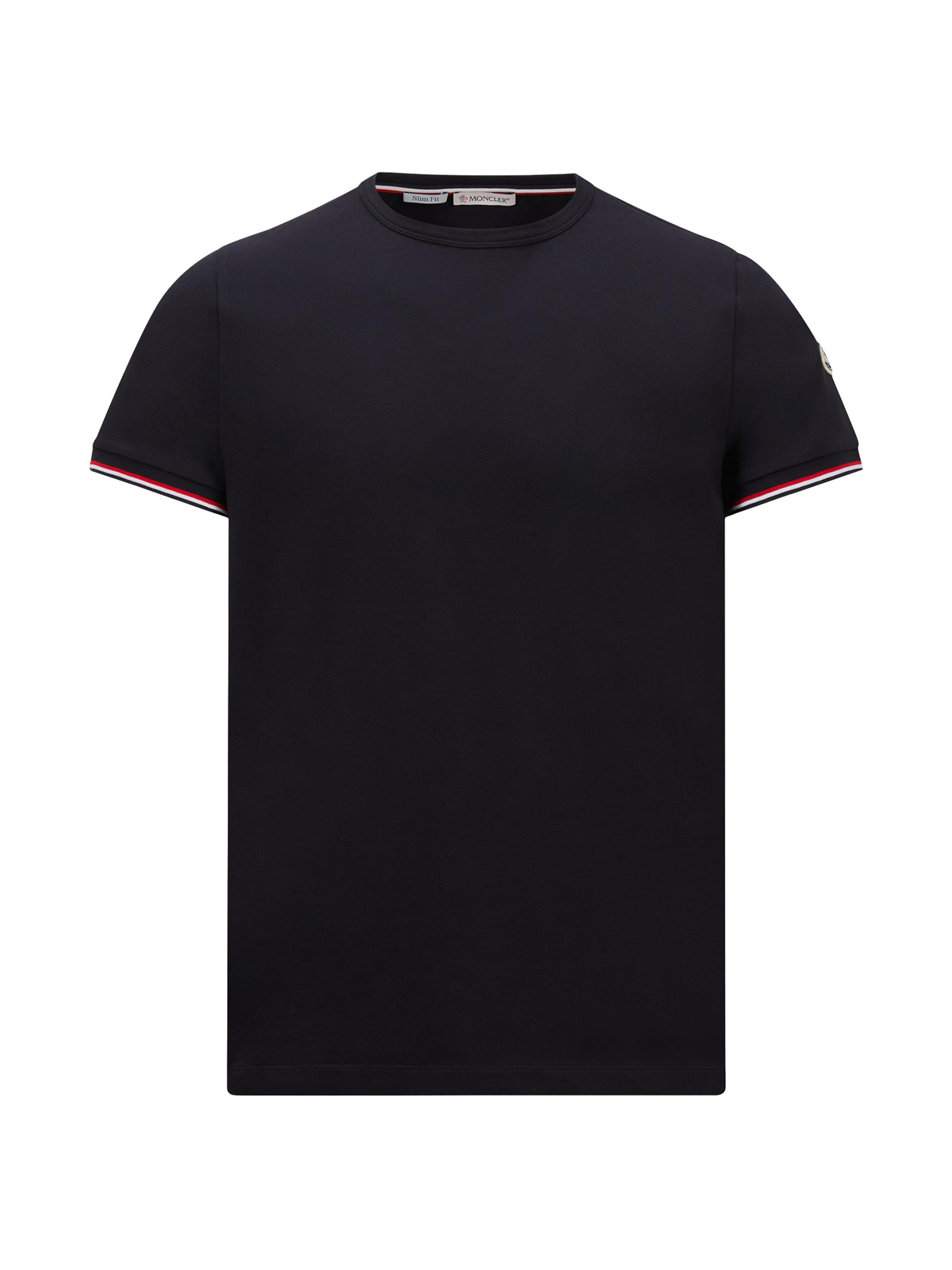 Moncler Men's Crewneck T-Shirt in Cotton - Black