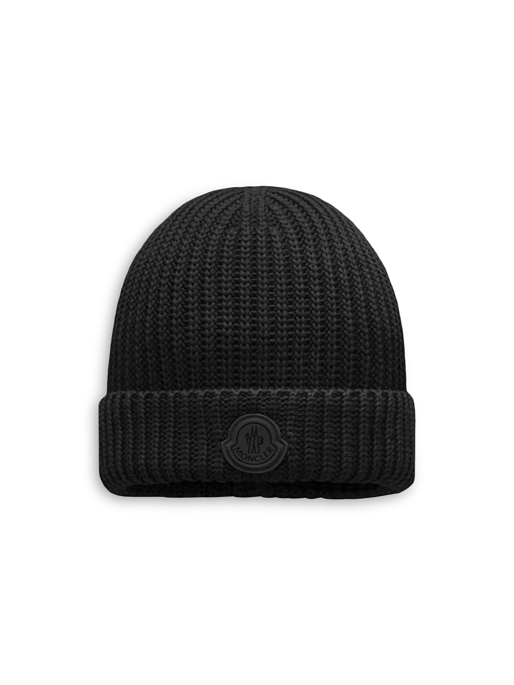 Moncler Men's Cotton Hat - Black