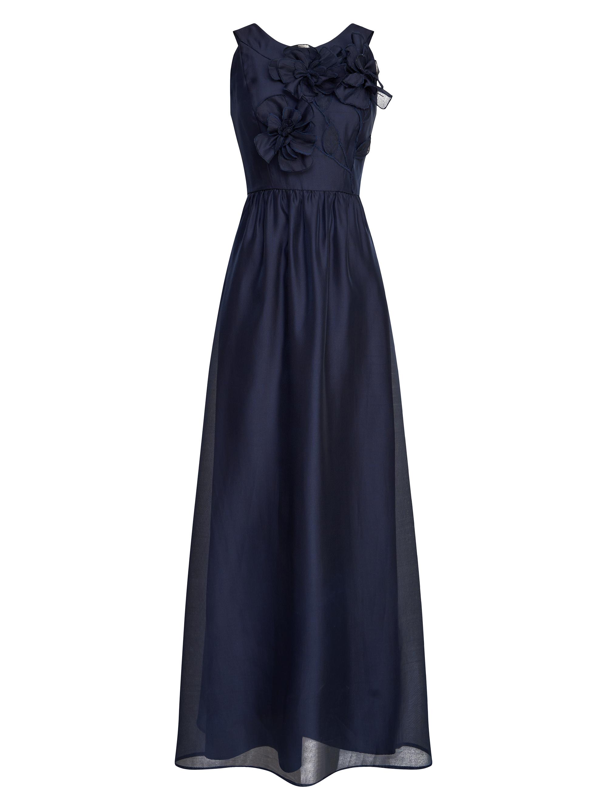 Kay Unger Women's Waverly Floral Organza Gown - Midnight Blue