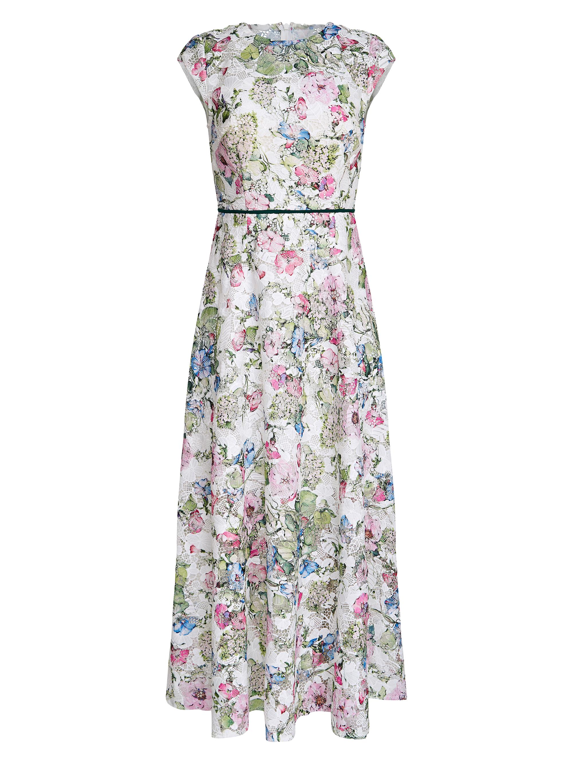 Kay Unger Women's Delilah Floral Lace Maxi-Dress -  Multi