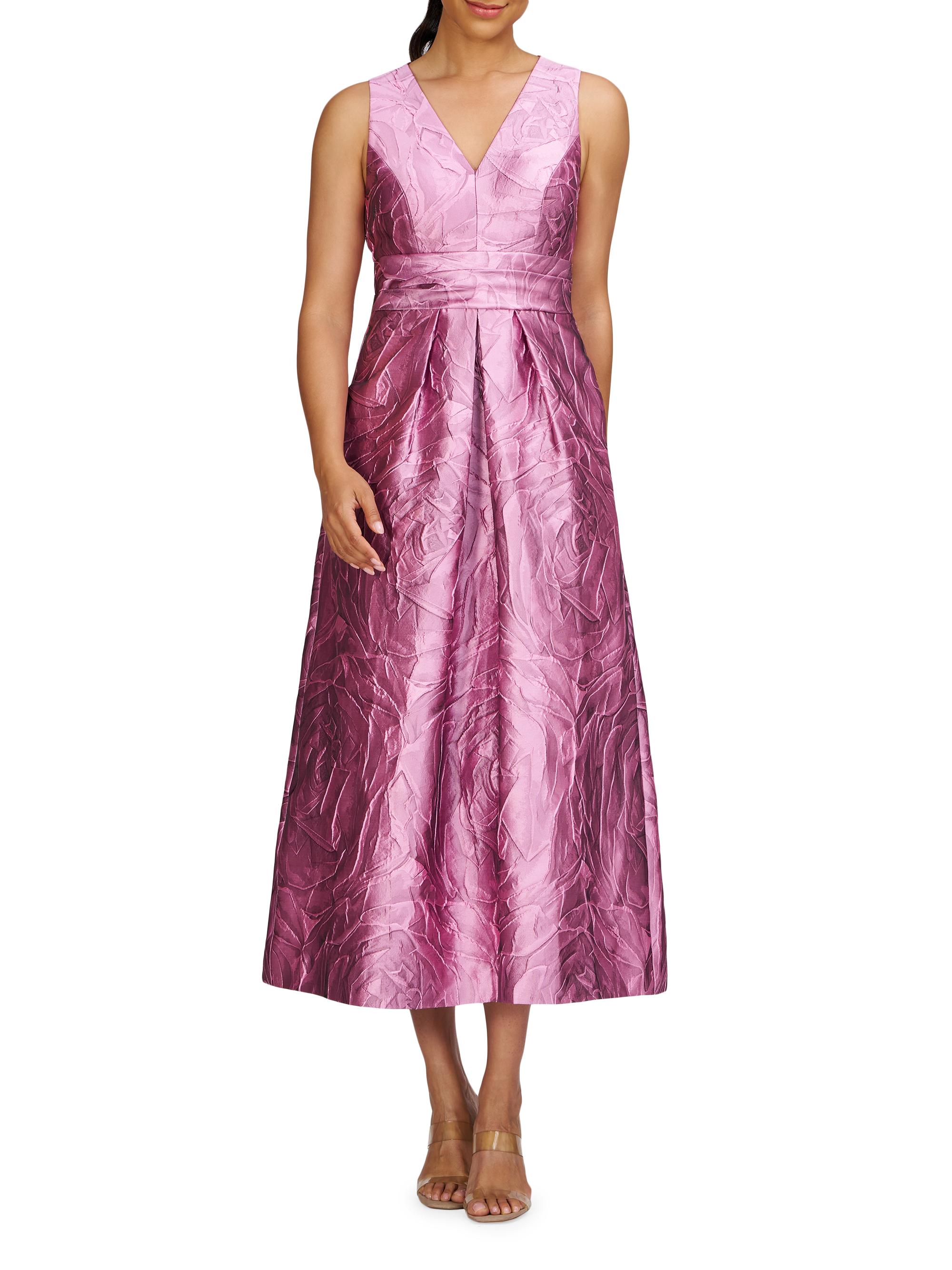 knee length dresses for ladies Embellished Mid Rise Gown Skirt in Light Pink - 2 main image 1