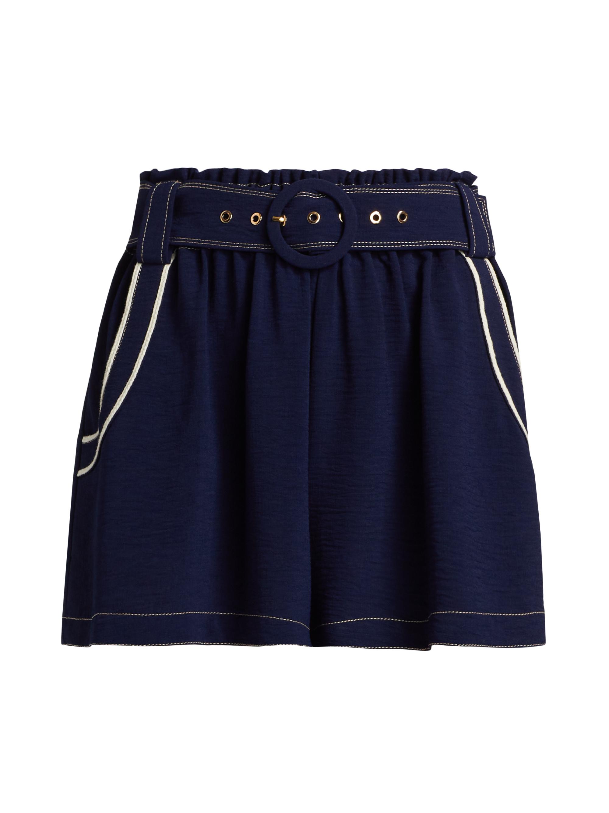 Ramy Brook Women's Petra Belted Shorts - Spring Navy