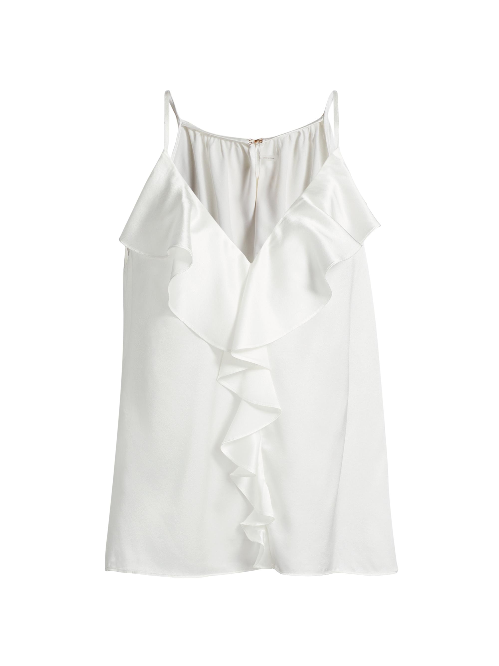 Ramy Brook Women's Bronwyn Ruffled Silk Sleeveless Top -