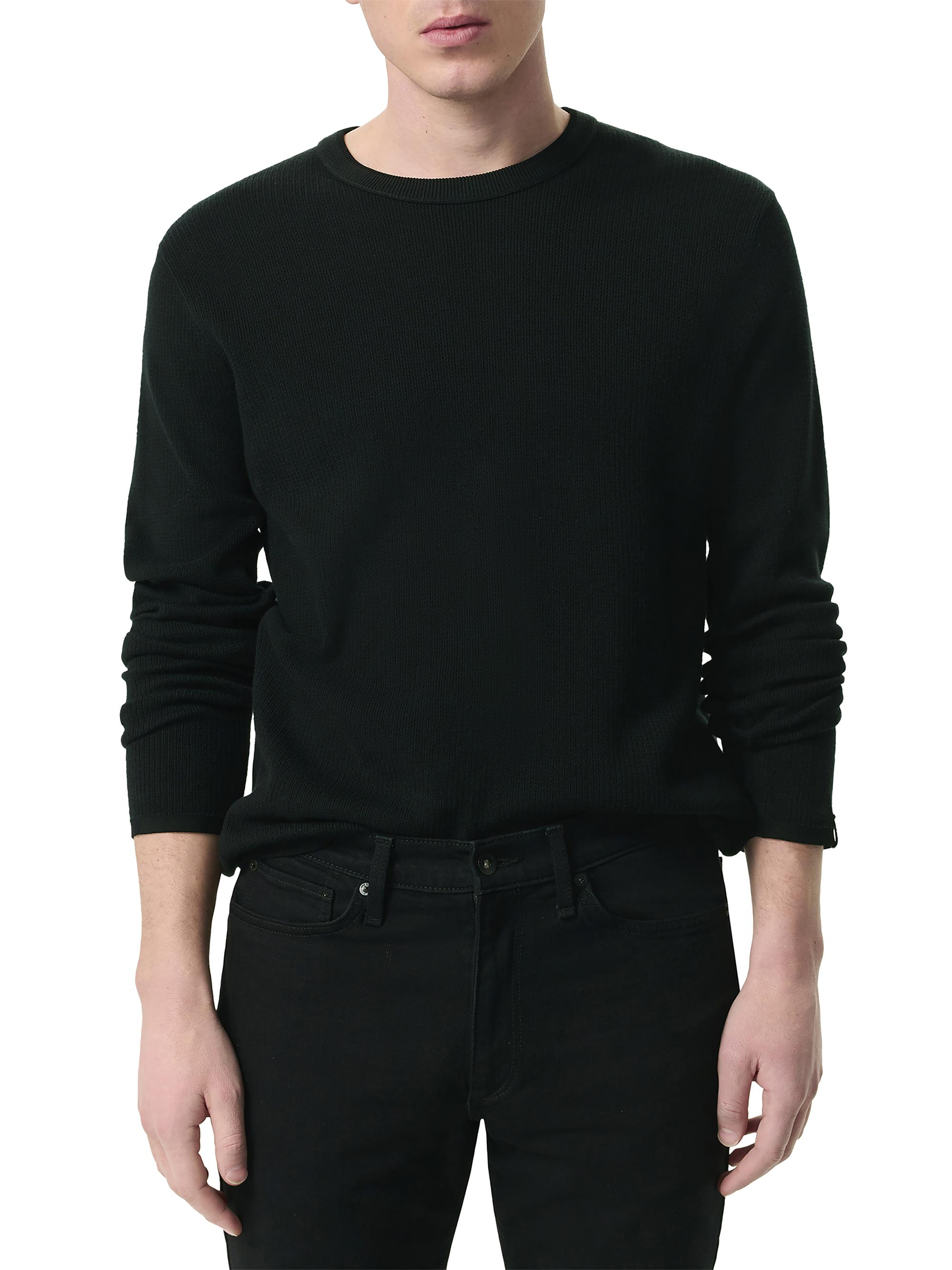 rag & bone Men's Harvey Crewneck Sweater - Black Black