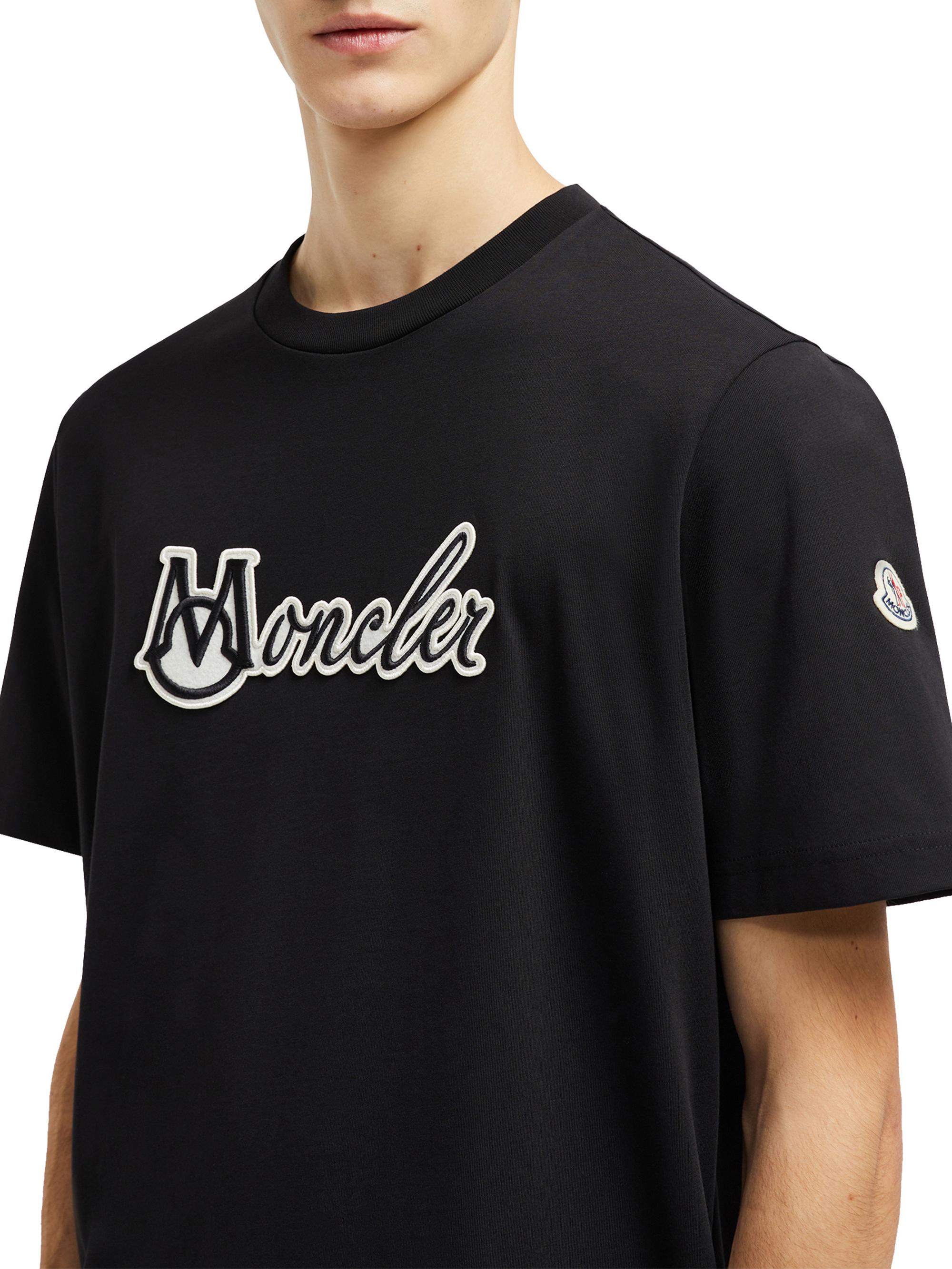 新品 MONCLER MAGLIA T-SHIRT ブラック TG 4A MONCLER モンクレール