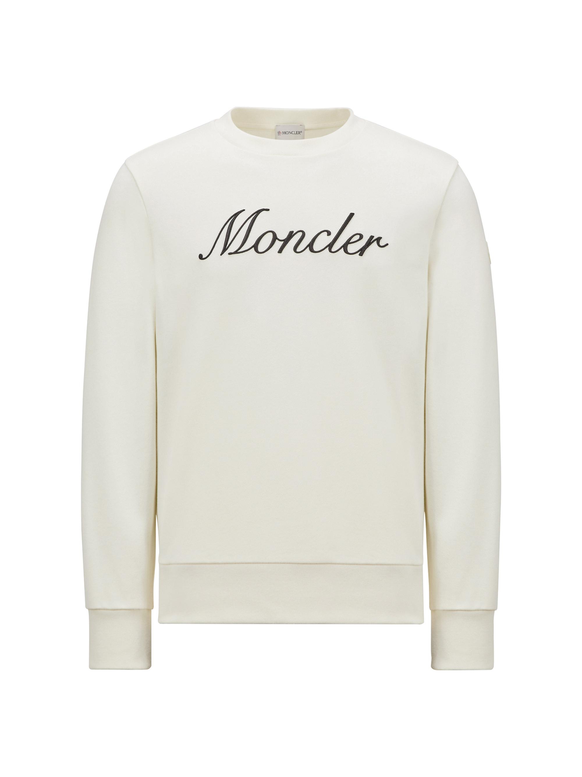 Moncler Men's Sweatshirt in Cotton - White