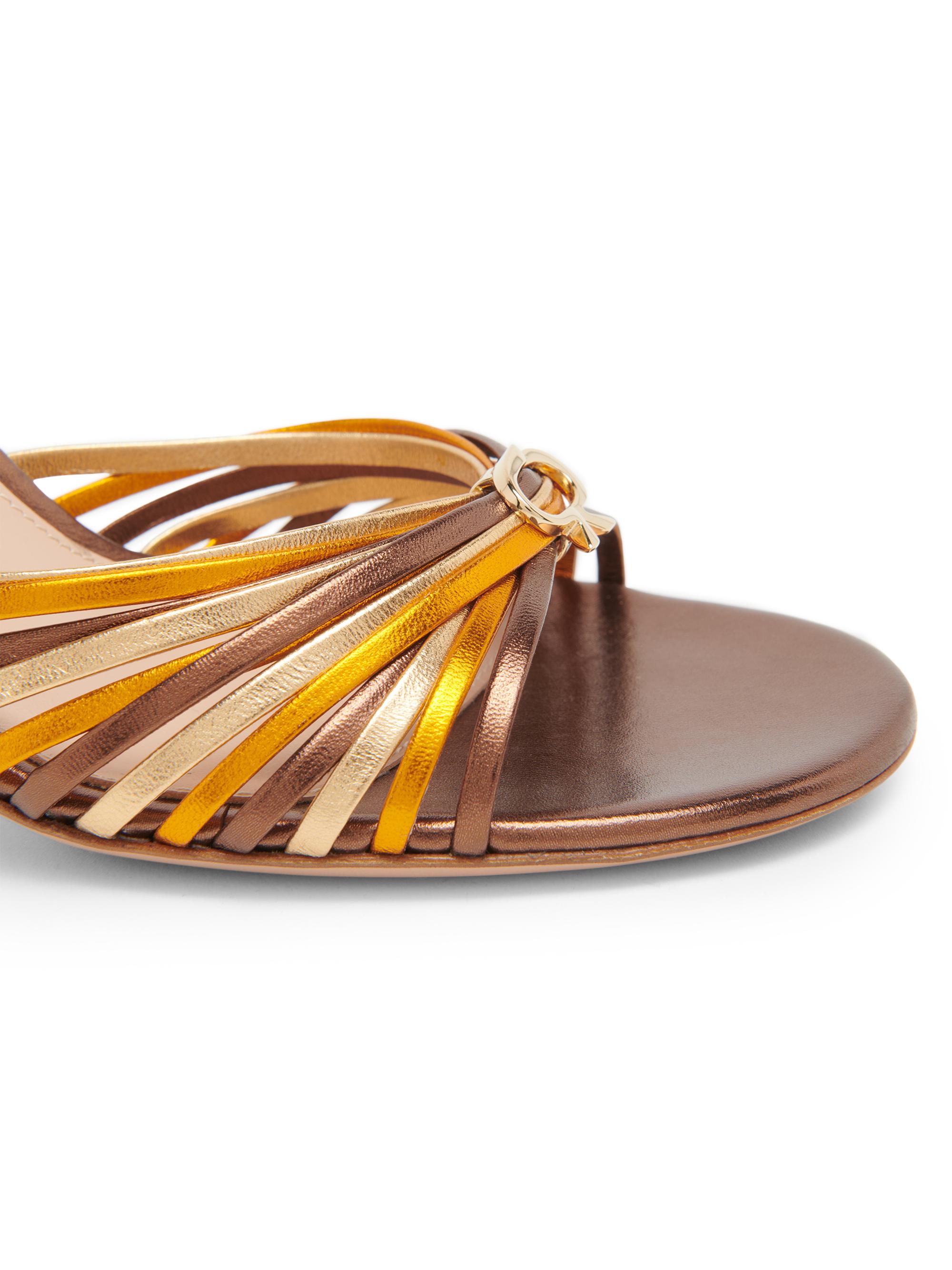 Gianvito Rossi Nappa Silk 70MM Leather Slip-On Sandals | Saks
