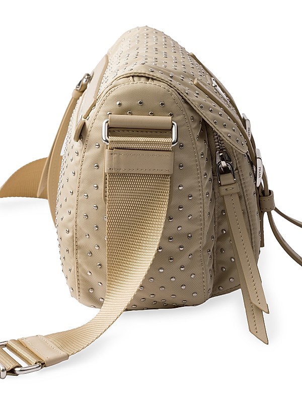 Shop Prada Re-Nylon Shoulder Bag with Studs | Saks Fifth Avenue Shop Prada Re-Nylon Shoulder Bag with Studs | Saks Fifth Avenue