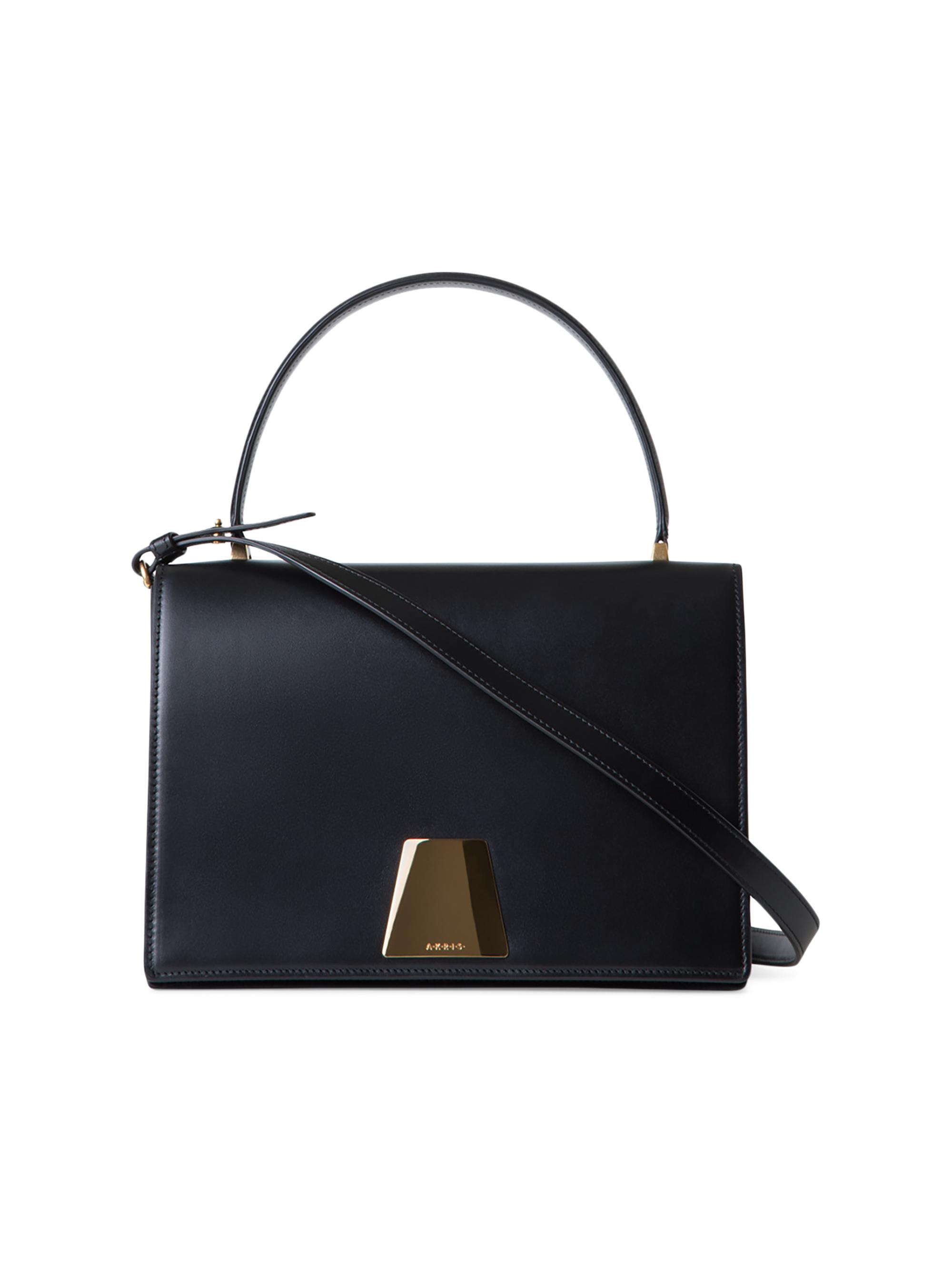 Akris Women's Alice Leather Top Handle Bag - Black