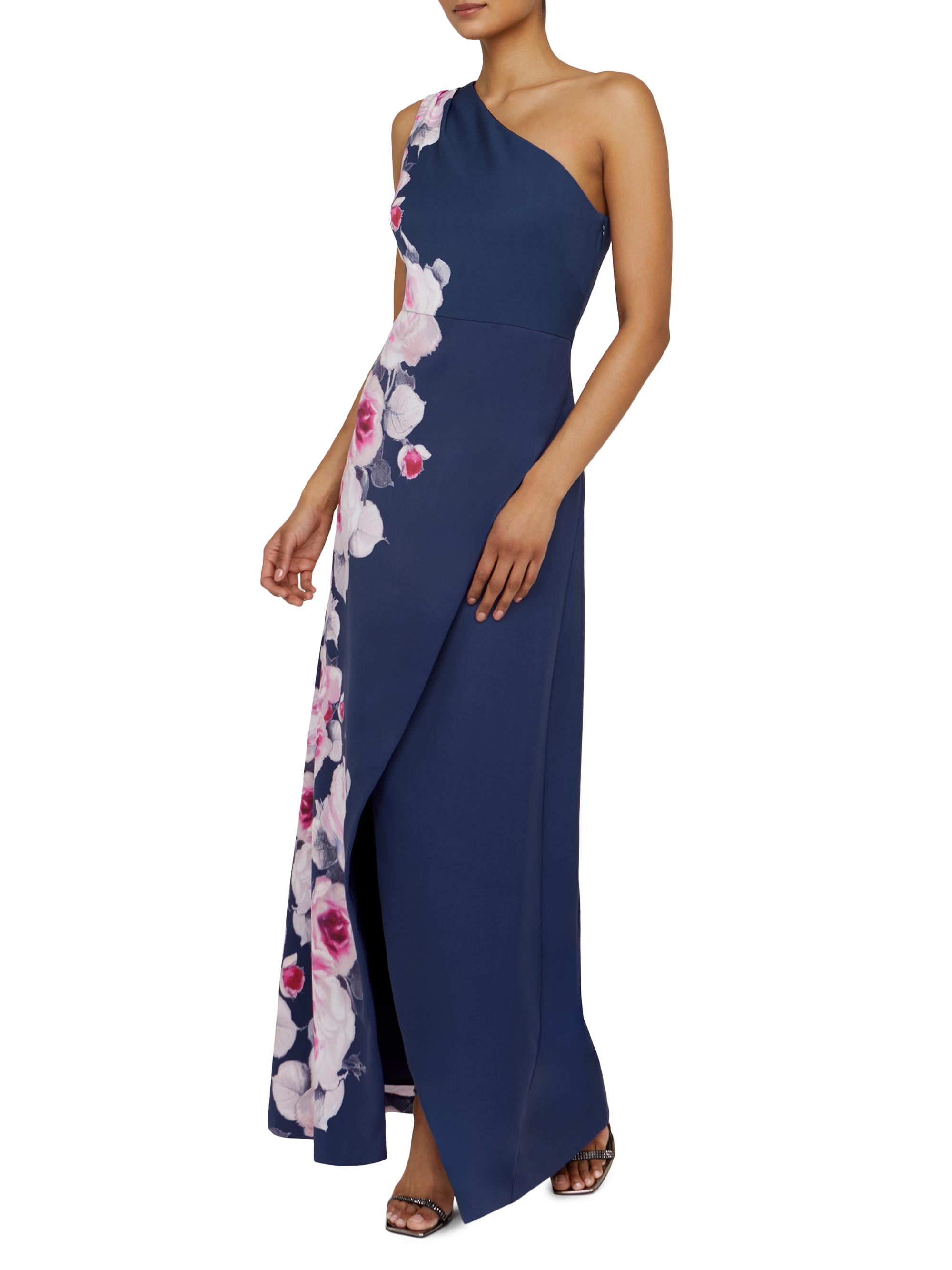 Kay Unger Carissa Floral One-Shoulder Gown | Saks Fifth Avenue