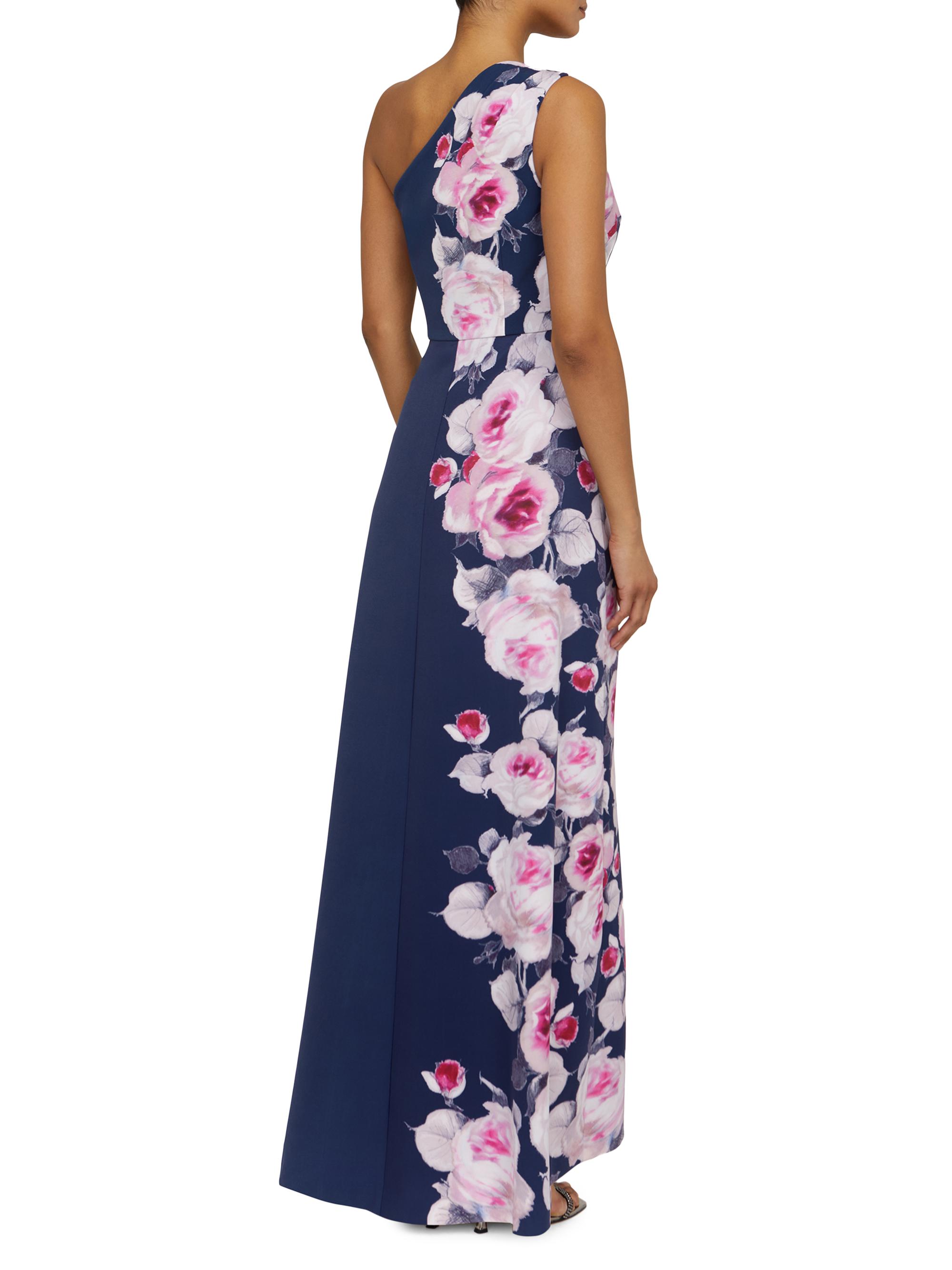 Kay Unger Carissa Floral One-Shoulder Gown | Saks Fifth Avenue
