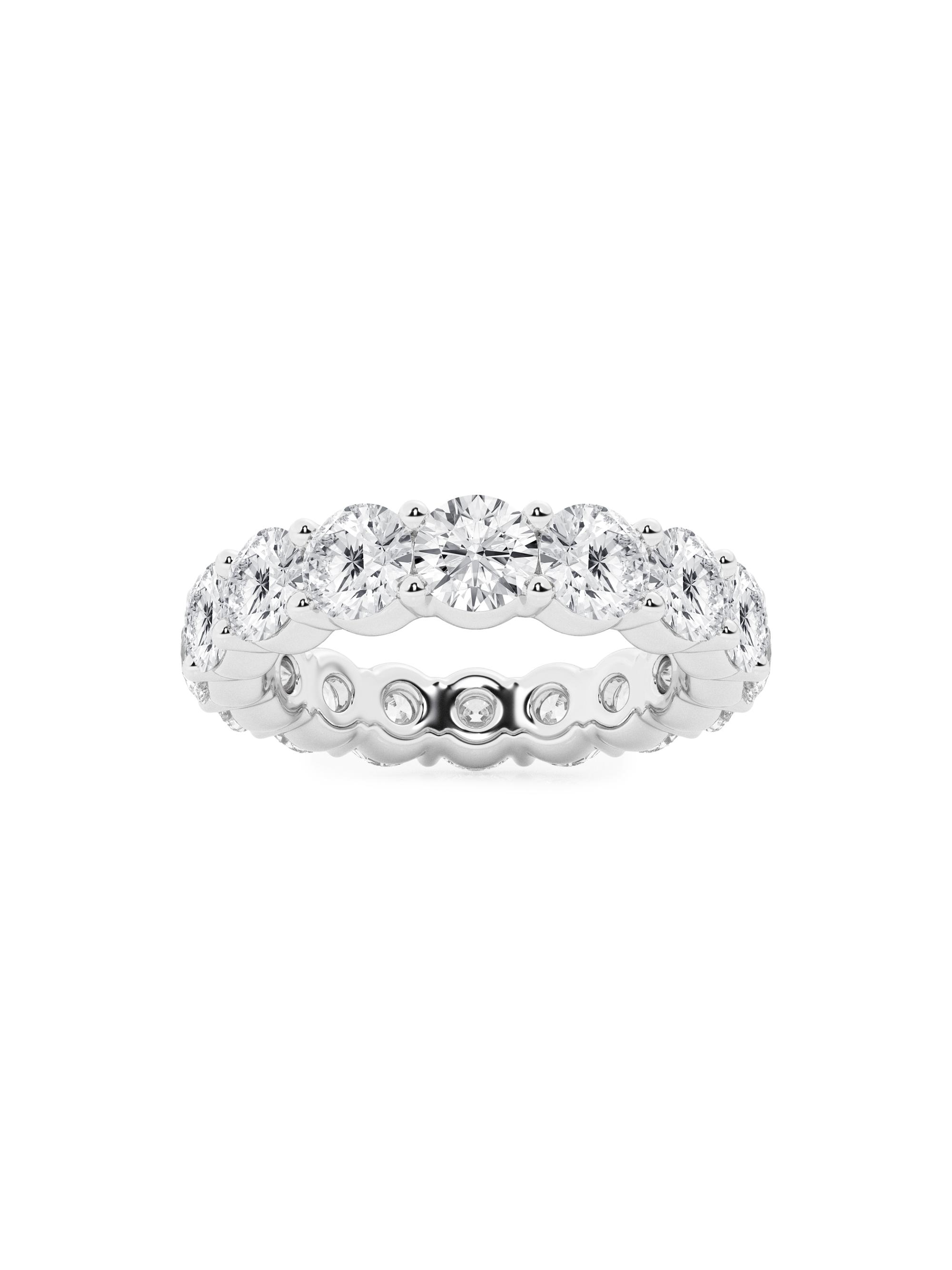 Saks Fifth Avenue Collection Women's Platinum & Shared-Prong Natural Diamond Eternity Band/1.00-5.00 TCW - 5 Tcw