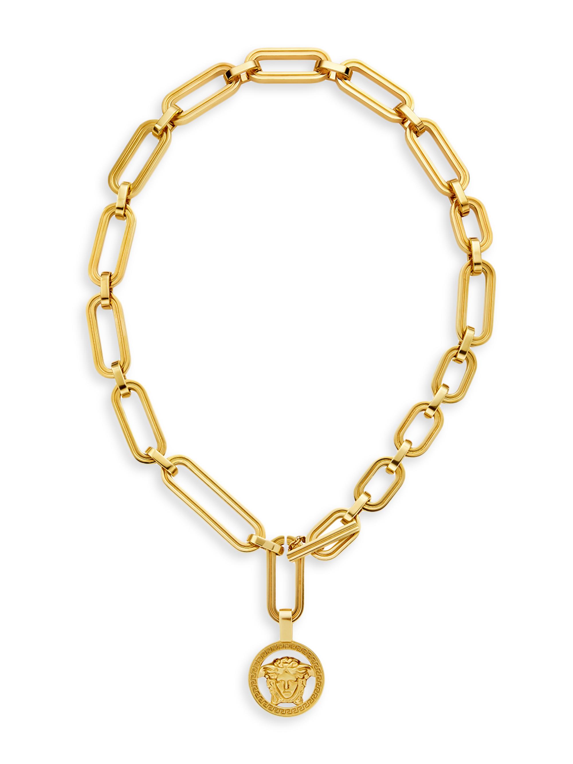 Versace Women's Medusa Goldtone Pendant Necklace -  Gold