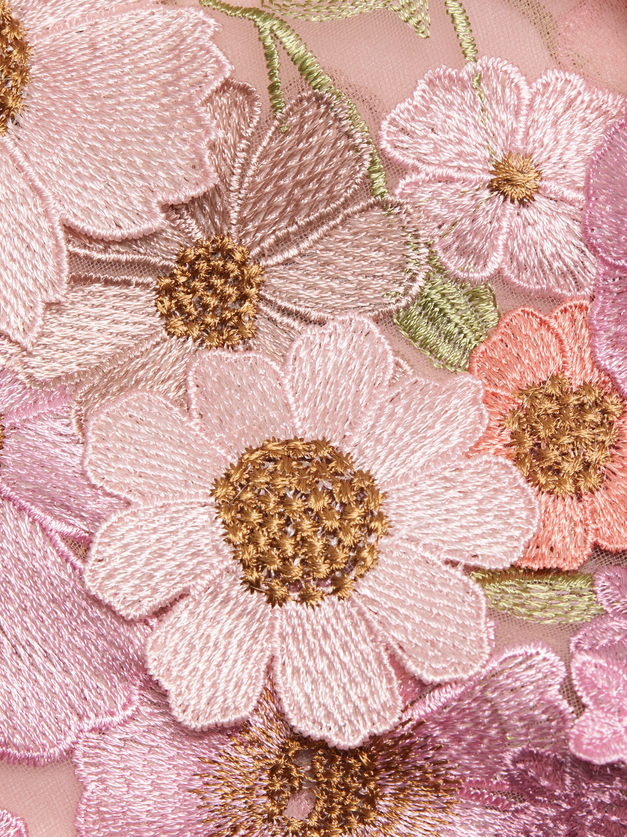 Bronx and Banco Jasmine Floral Embroidery Minidress | Saks Fifth