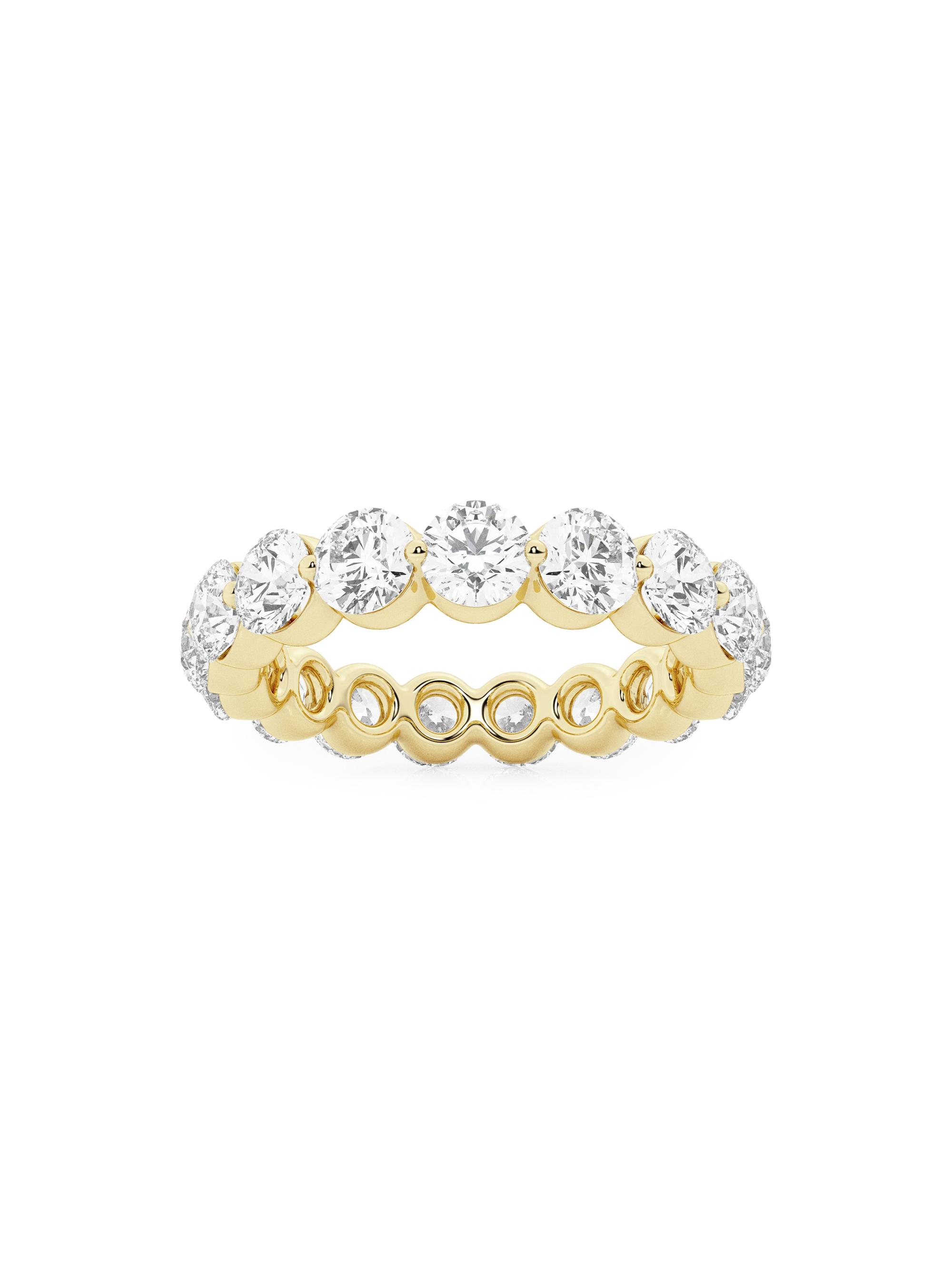 Saks Fifth Avenue Collection Women's 14K Yellow Gold & Floating Natural Diamond Eternity Band/2.00-4.00 TCW - 4 Tcw