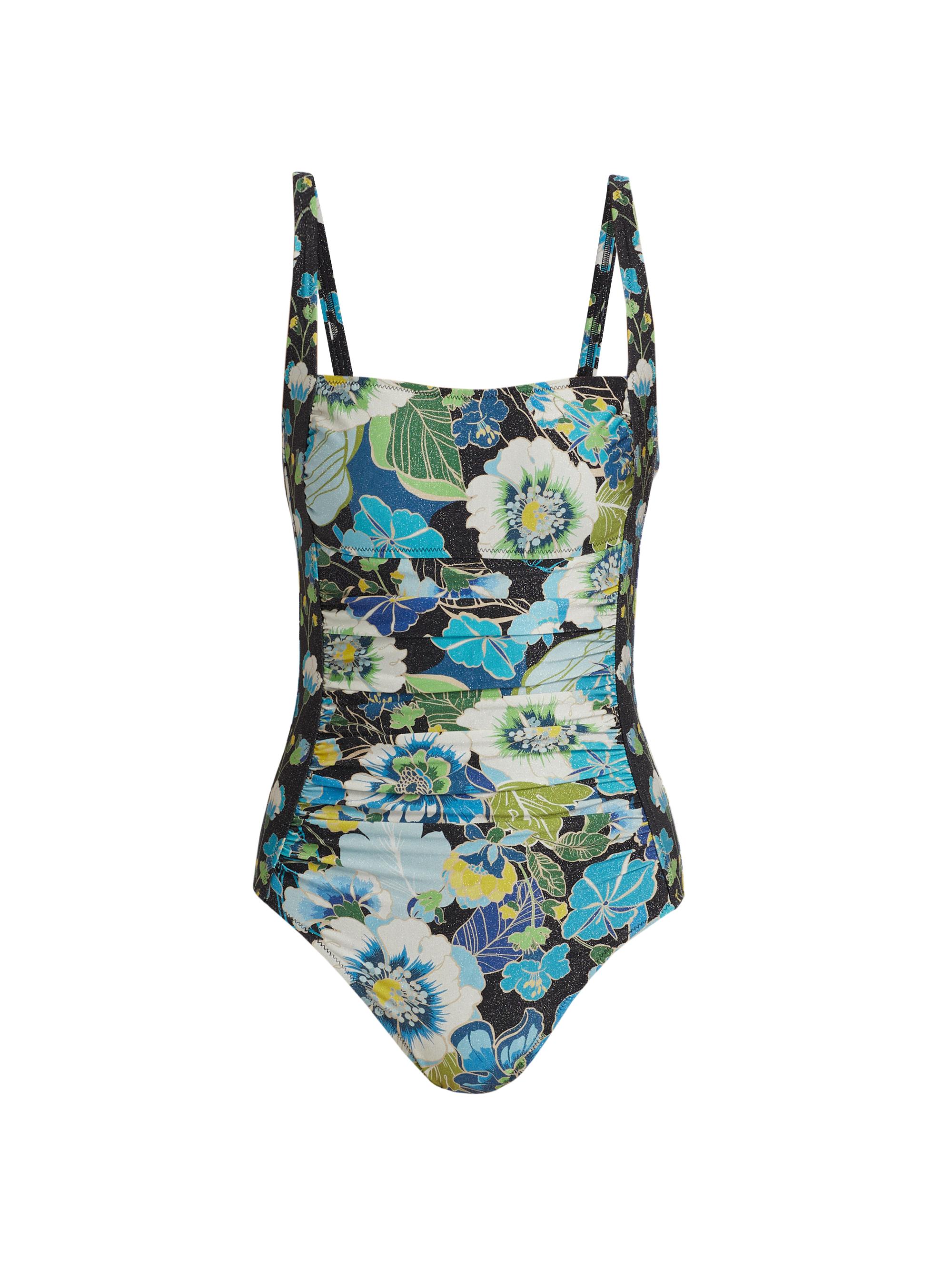 Johnny Was Women's Plus Jenn Ruched One-Piece Swimsuit - Jenn Glittery