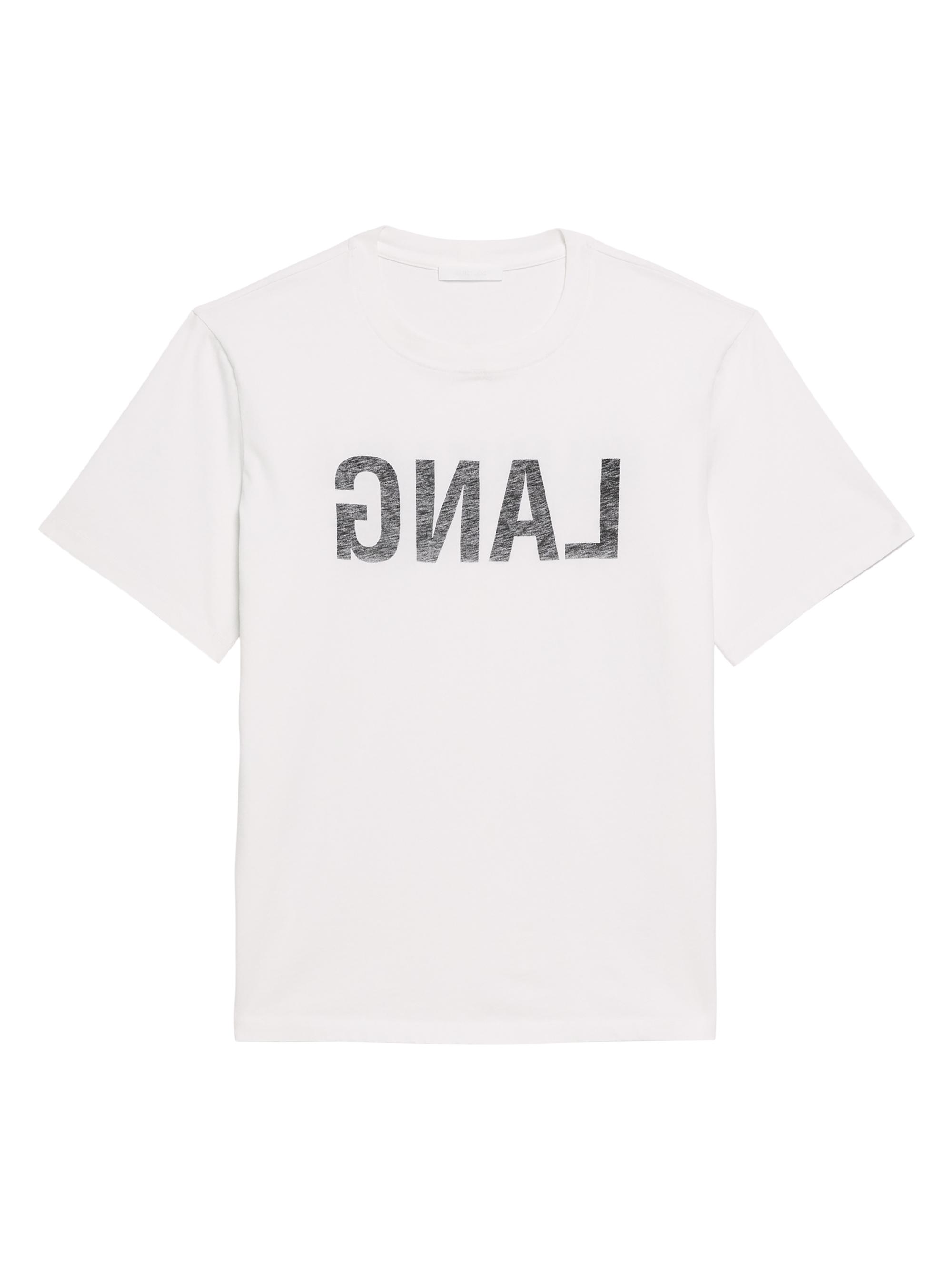 Helmut Lang Backwards Lang Logo T-Shirt | Saks Fifth Avenue