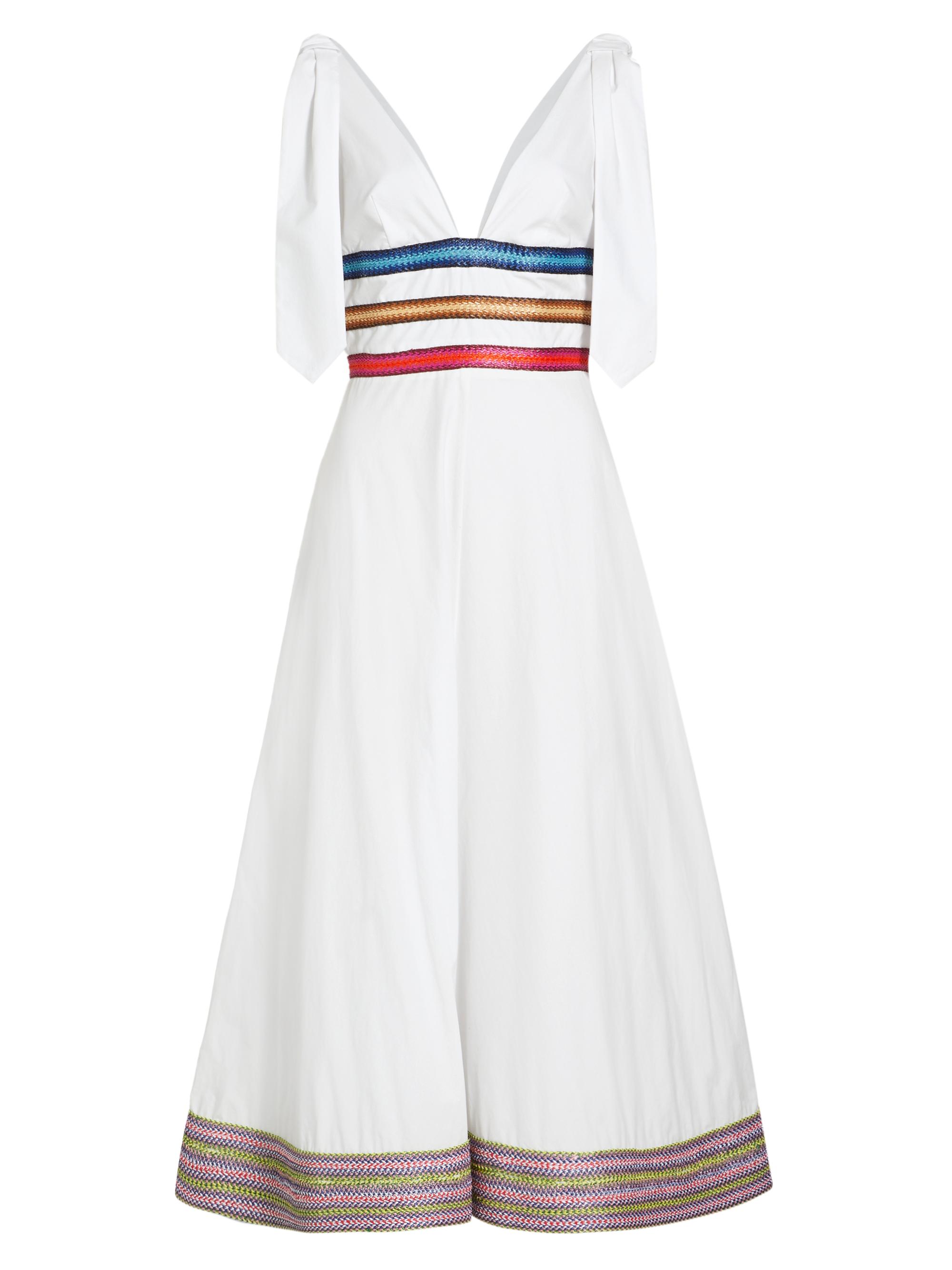 Rosie Assoulin Women's Tie Another Day Midi-Dress - White