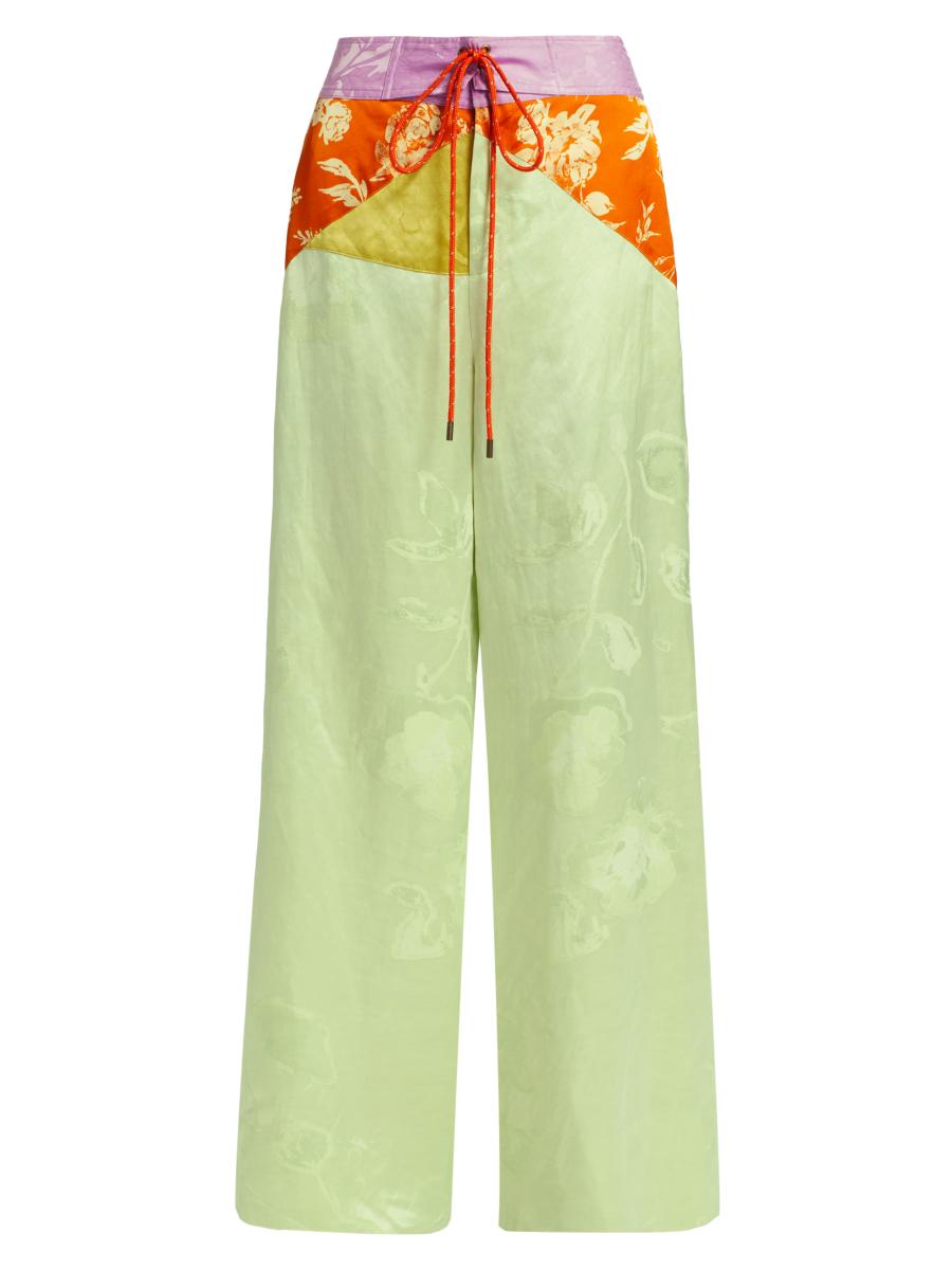 Rosie Assoulin Harbor Patchwork Pants | Saks Fifth Avenue