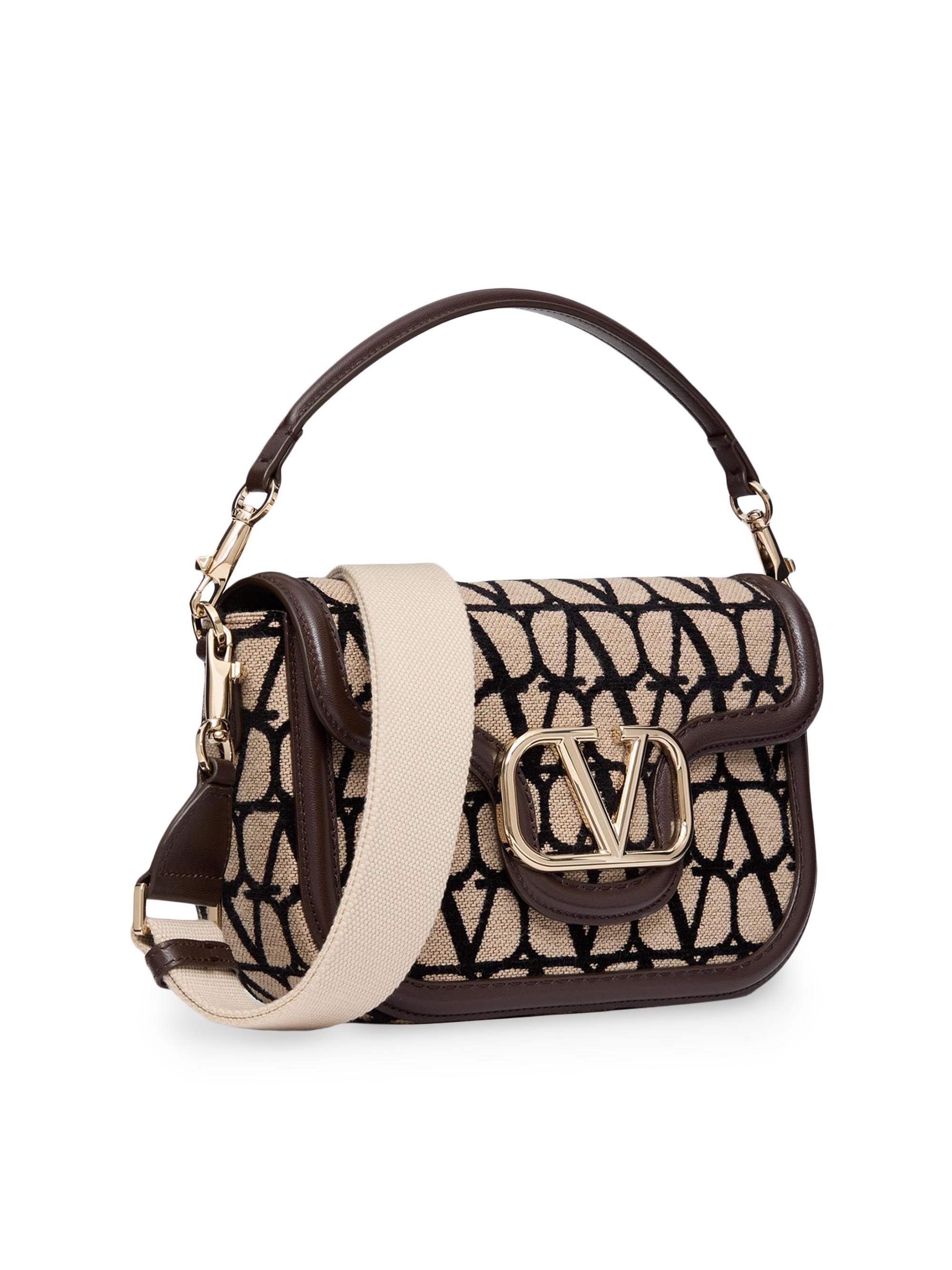 Shop Valentino Garavani Alltime Toile Iconographe Shoulder Bag 