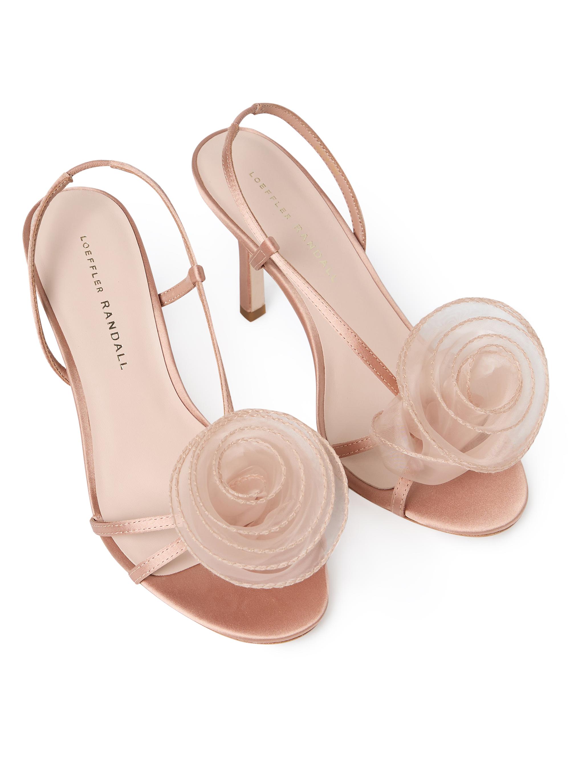 Loeffler Randall Steph Organza Rosette 100MM Stiletto Sandals