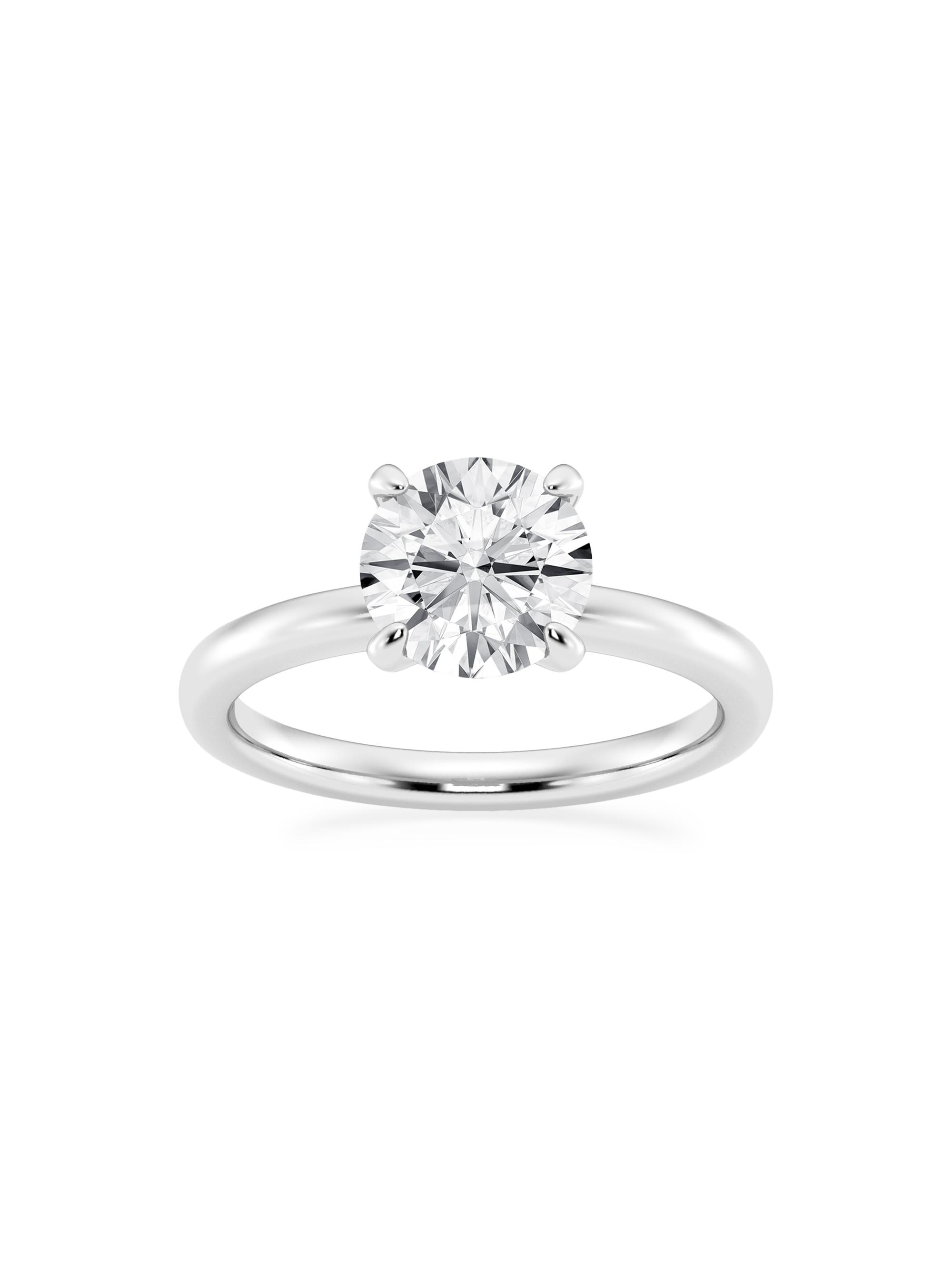 Saks Fifth Avenue Collection Women's Platinum & Round Natural Diamond Solitaire Ring/0.75-2.00 TCW - 2 Tcw