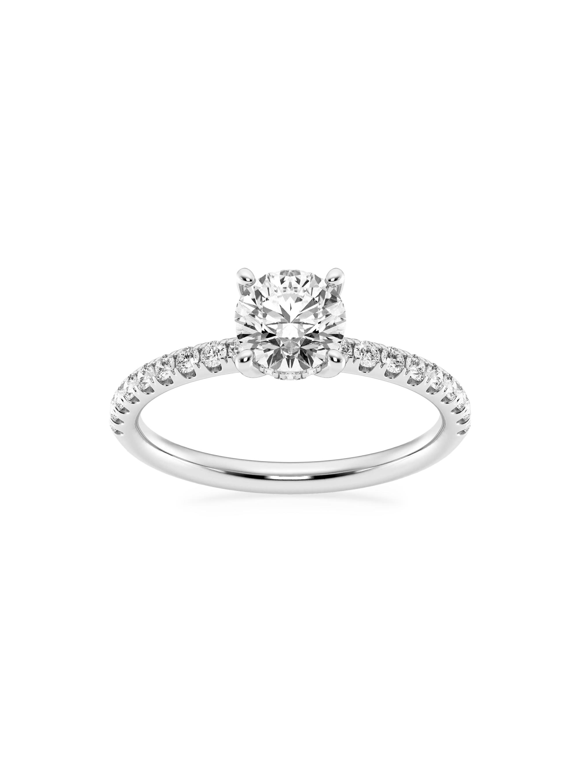 Saks Fifth Avenue Collection Women's Platinum & Natural Diamond Hidden Halo Ring/0.80-1.33 TCW - 1.33 Tcw
