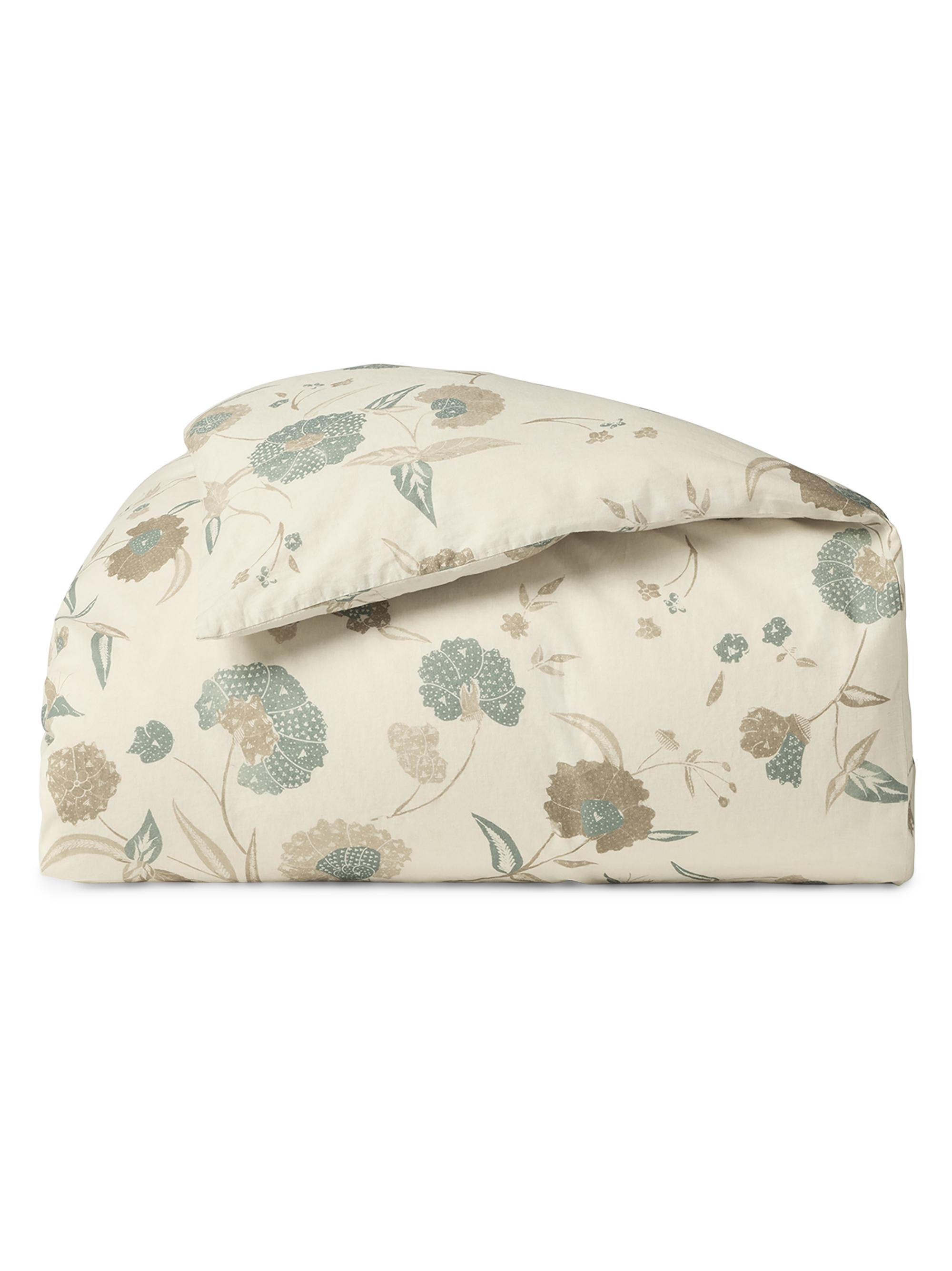 Coyuchi Aurora Print Duvet Cover - Natural Surf King