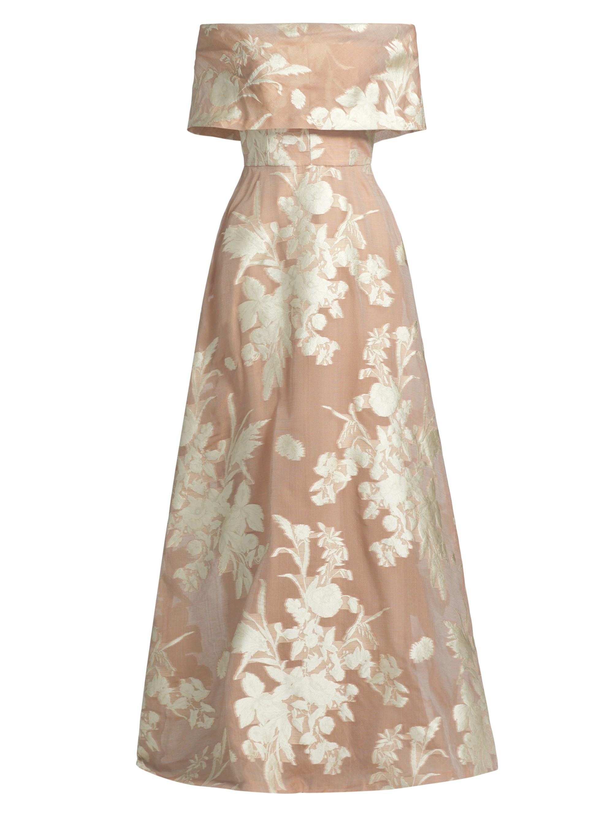 Lela Rose Women's Deedie Off-The-Shoulder Gown - Cream