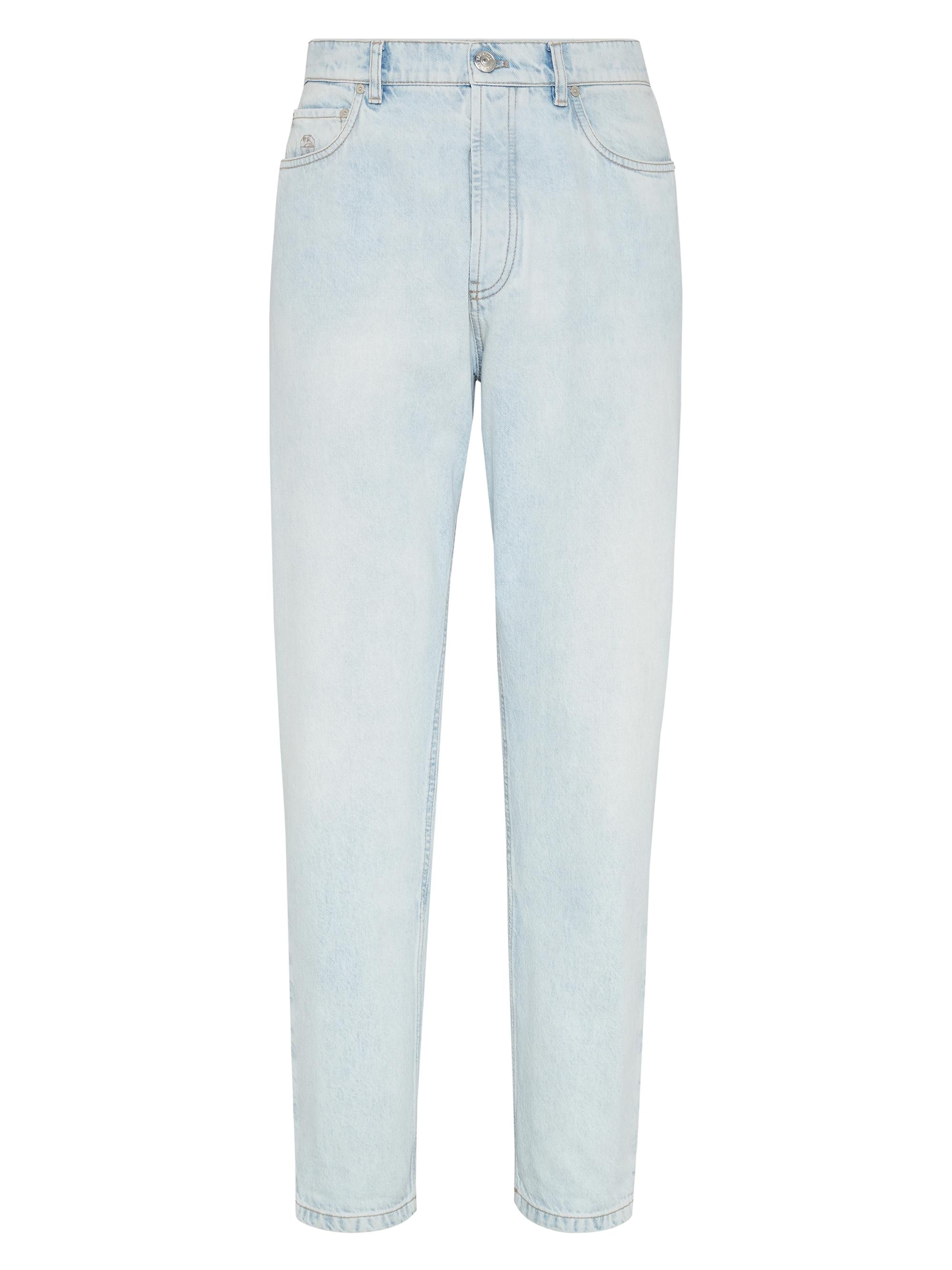 Brunello Cucinelli Men's Denim Iconic Fit Five Pocket Jeans - Light Denim