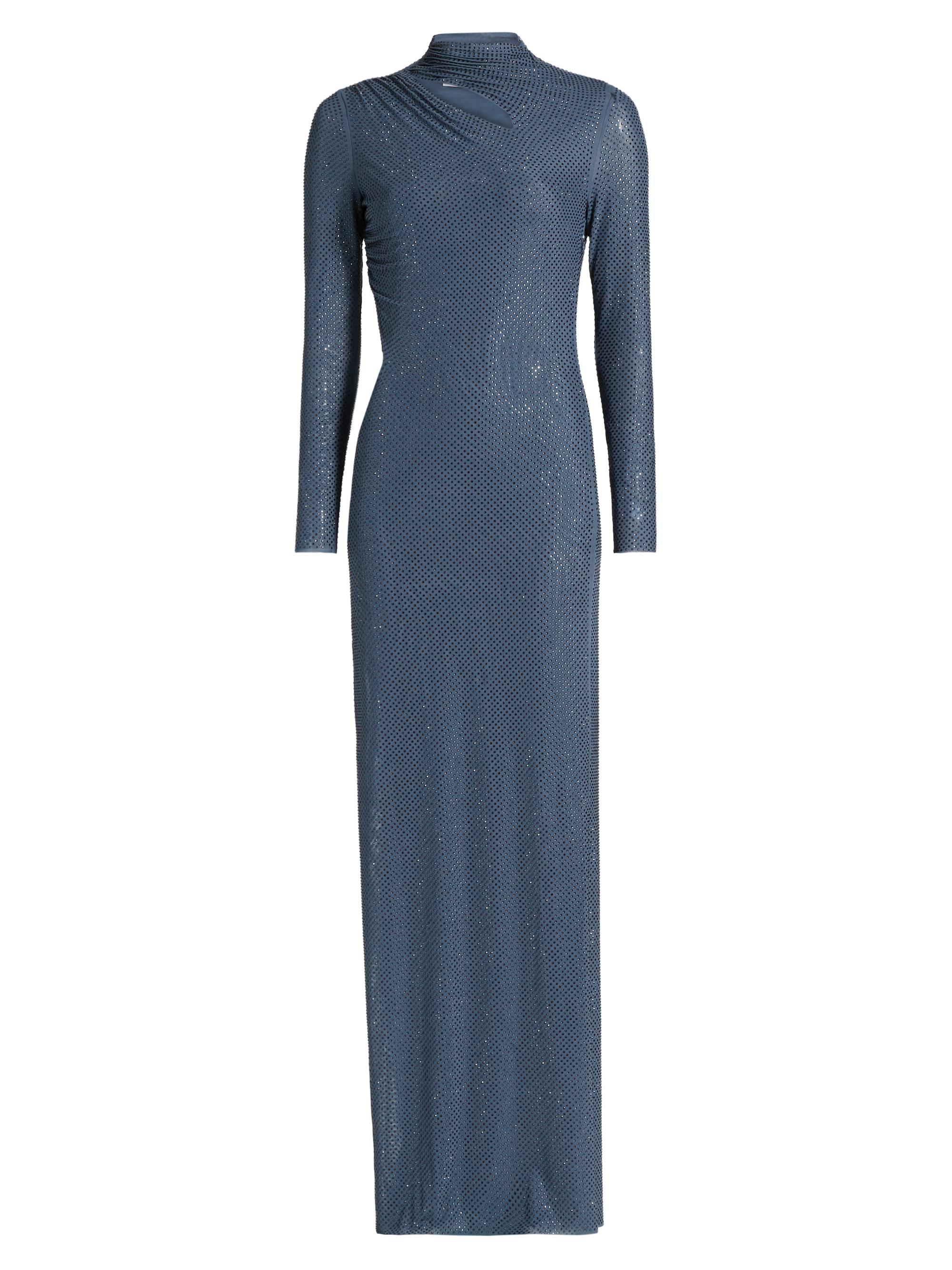 Self-Portrait Women's Rhinestone Gathered Gown - Blue