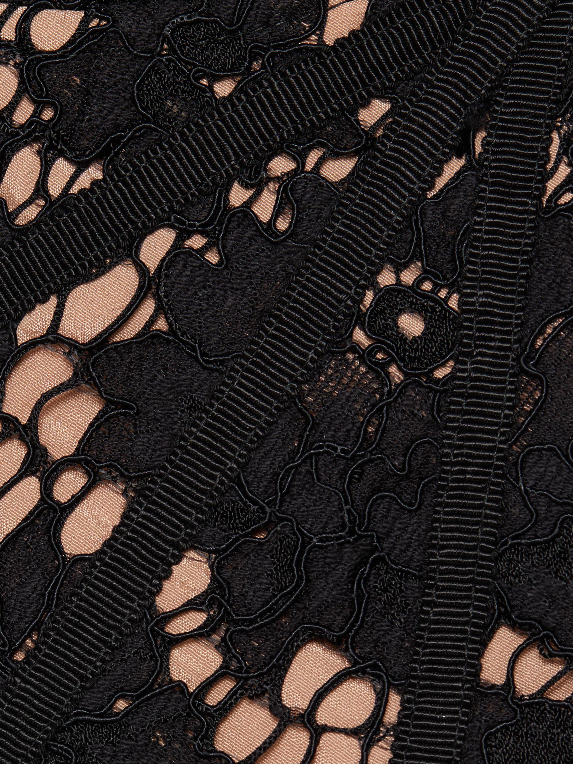 Self-Portrait Fine Lace Midi-Dress | Saks Fifth Avenue