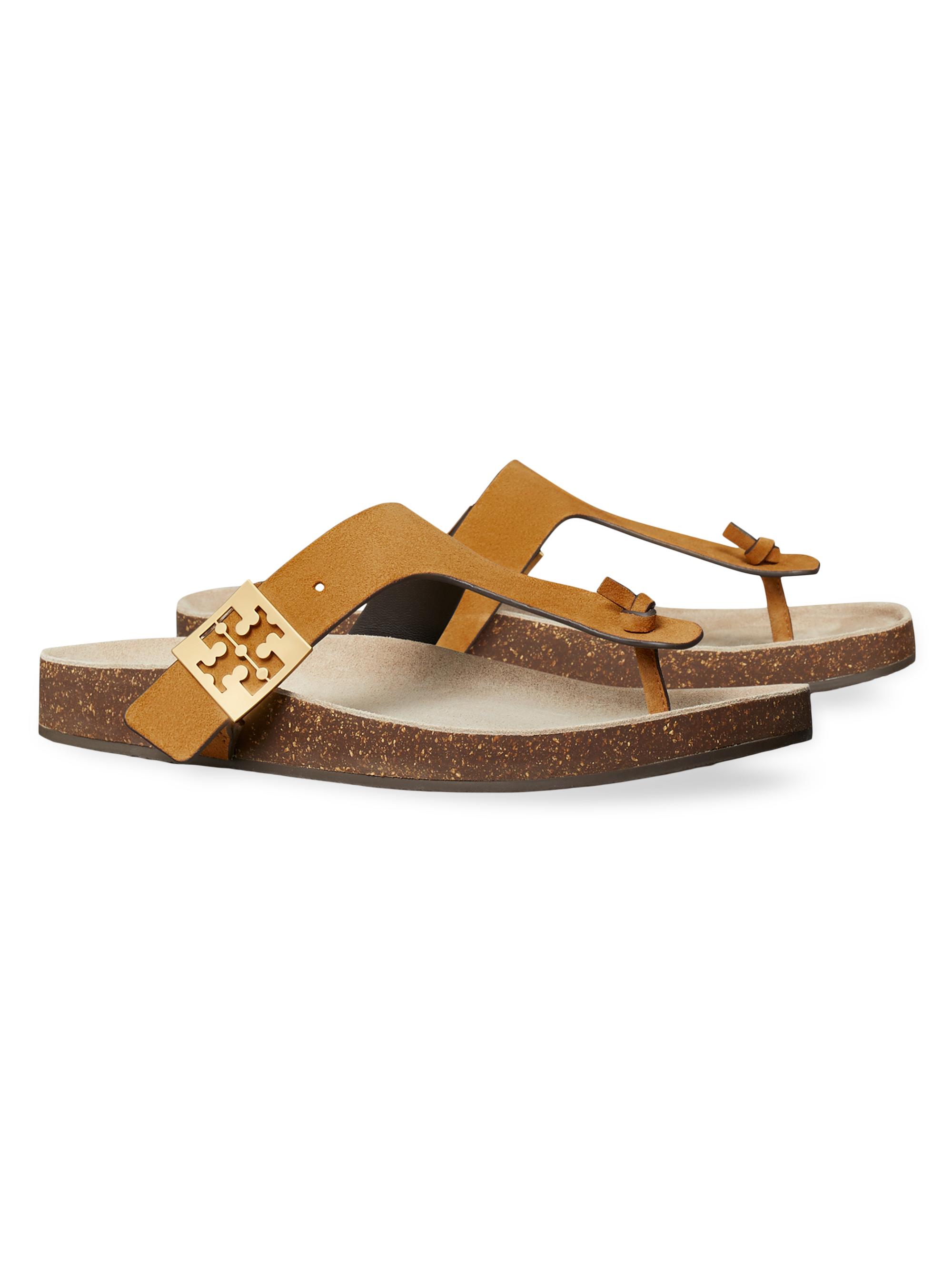 Tory Burch Mellow Leather Thong Sandals | Saks Fifth Avenue