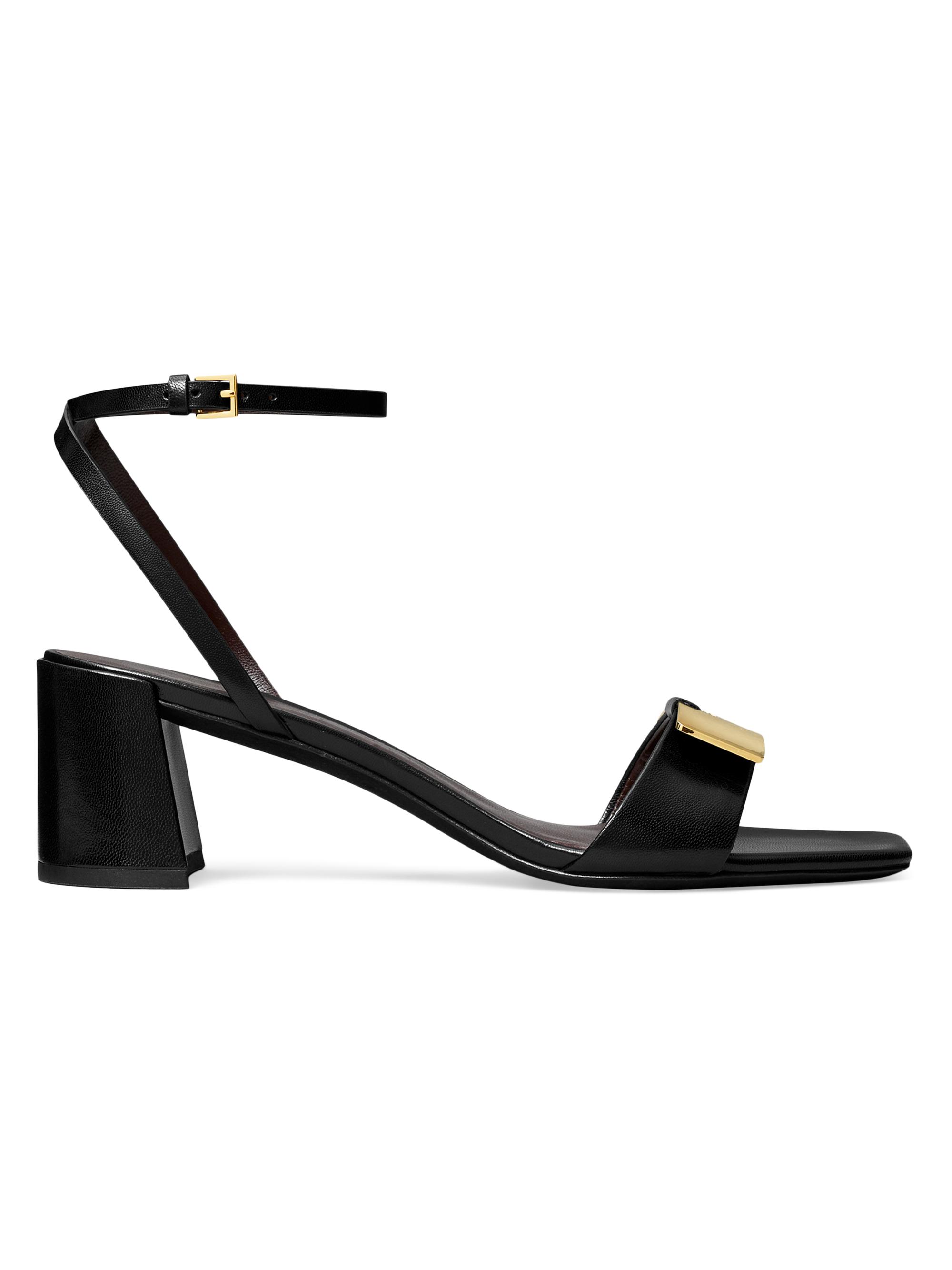 Tory Burch GIGI ラウンドトゥフラットシューズ 黒 0400022335592_PERFECTBLACKGOLD