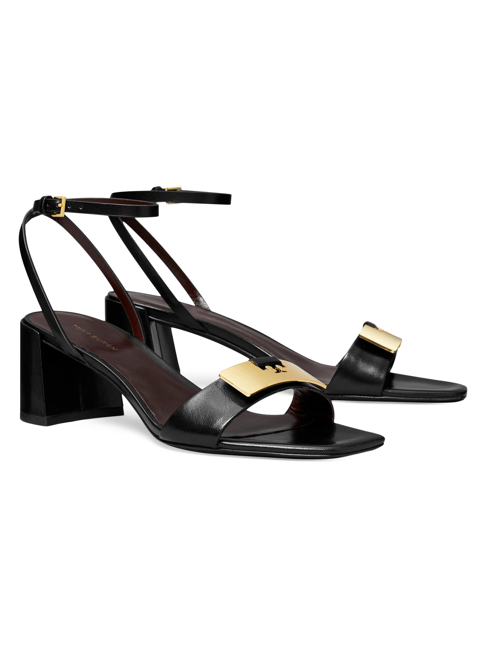 Tory Burch Gigi Leather Block-Heel Sandals | Saks Fifth Avenue